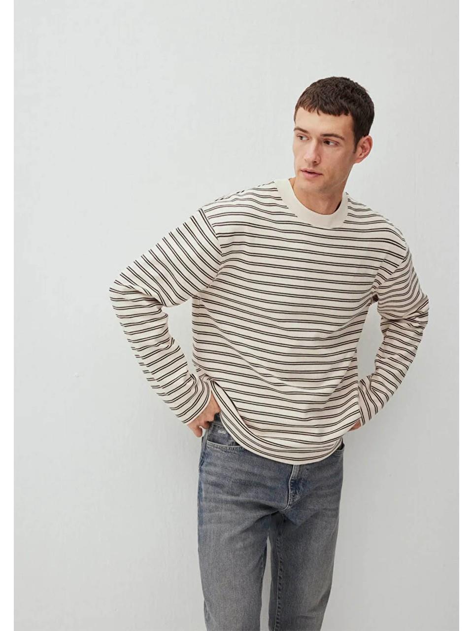 MAVİ M0S10267-88615 ÇİZGİLİ SWEATSHIRT