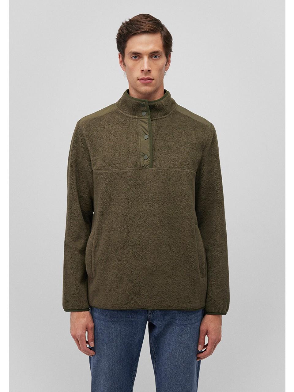 MAVİ M0S10249-71543 DÜĞMELİ SWEATSHIRT
