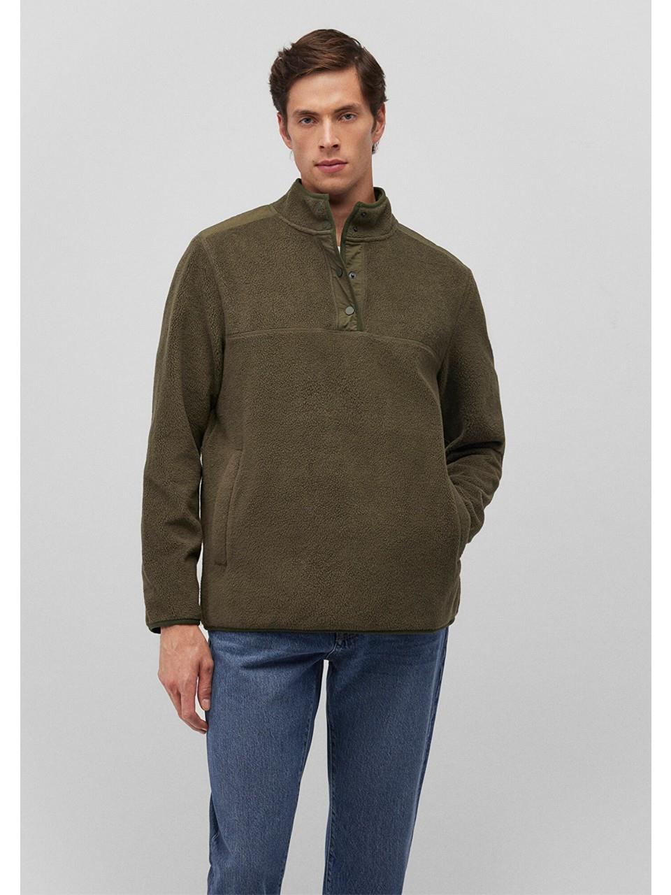 MAVİ M0S10249-71543 DÜĞMELİ SWEATSHIRT