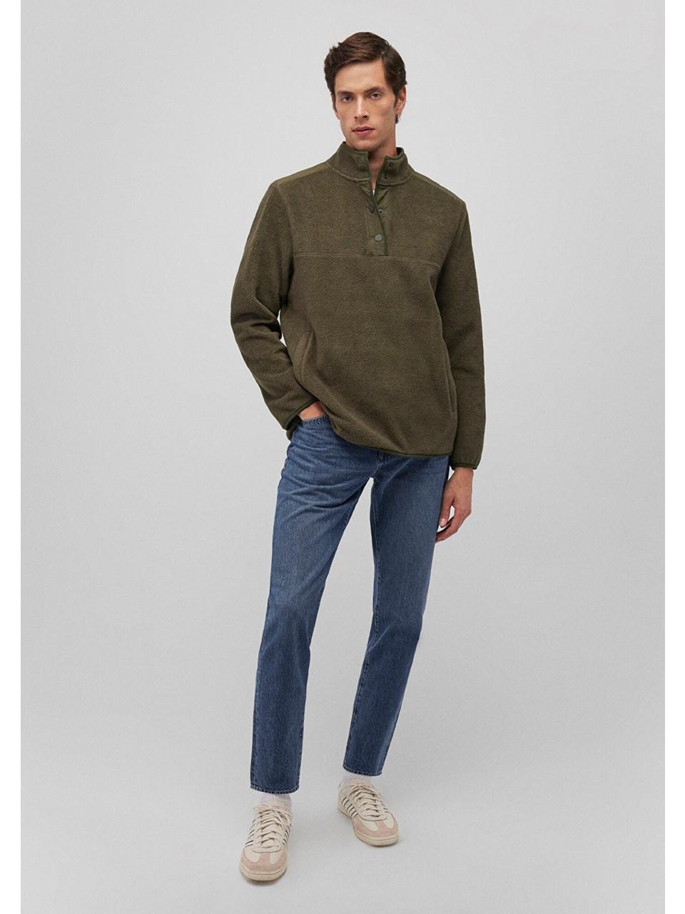 MAVİ M0S10249-71543 DÜĞMELİ SWEATSHIRT