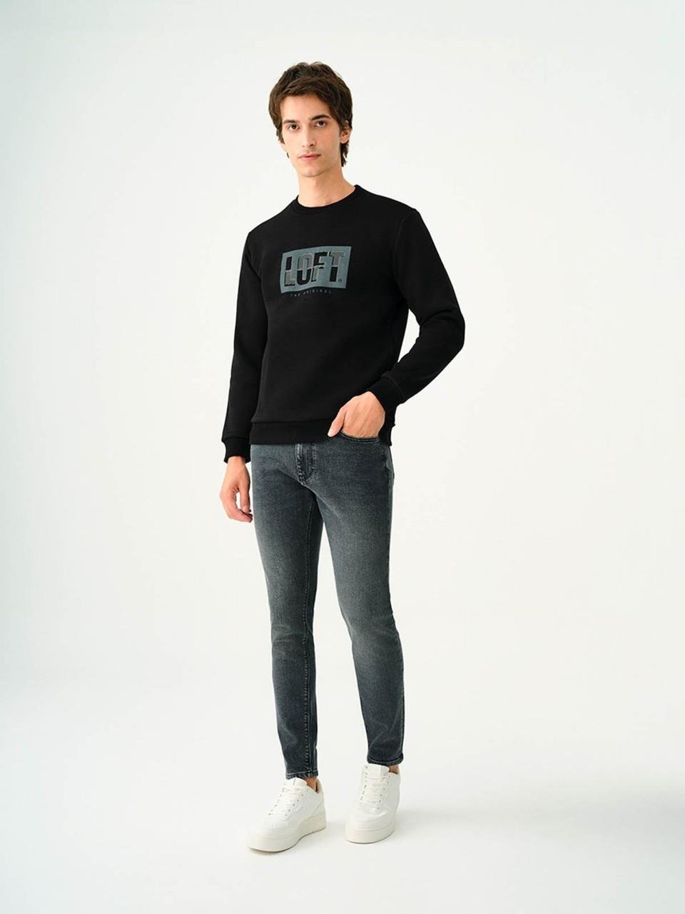 LOFT 25K LF  2037012  SMOKED GREY WASH ERKEK PANTOLON