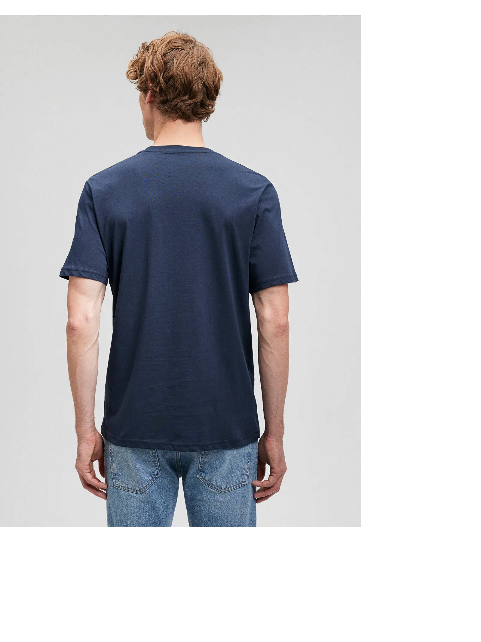 MAVI M0611884-70490 ISTANBUL BASKILI T-SHIRT Gece LacÄ±vert