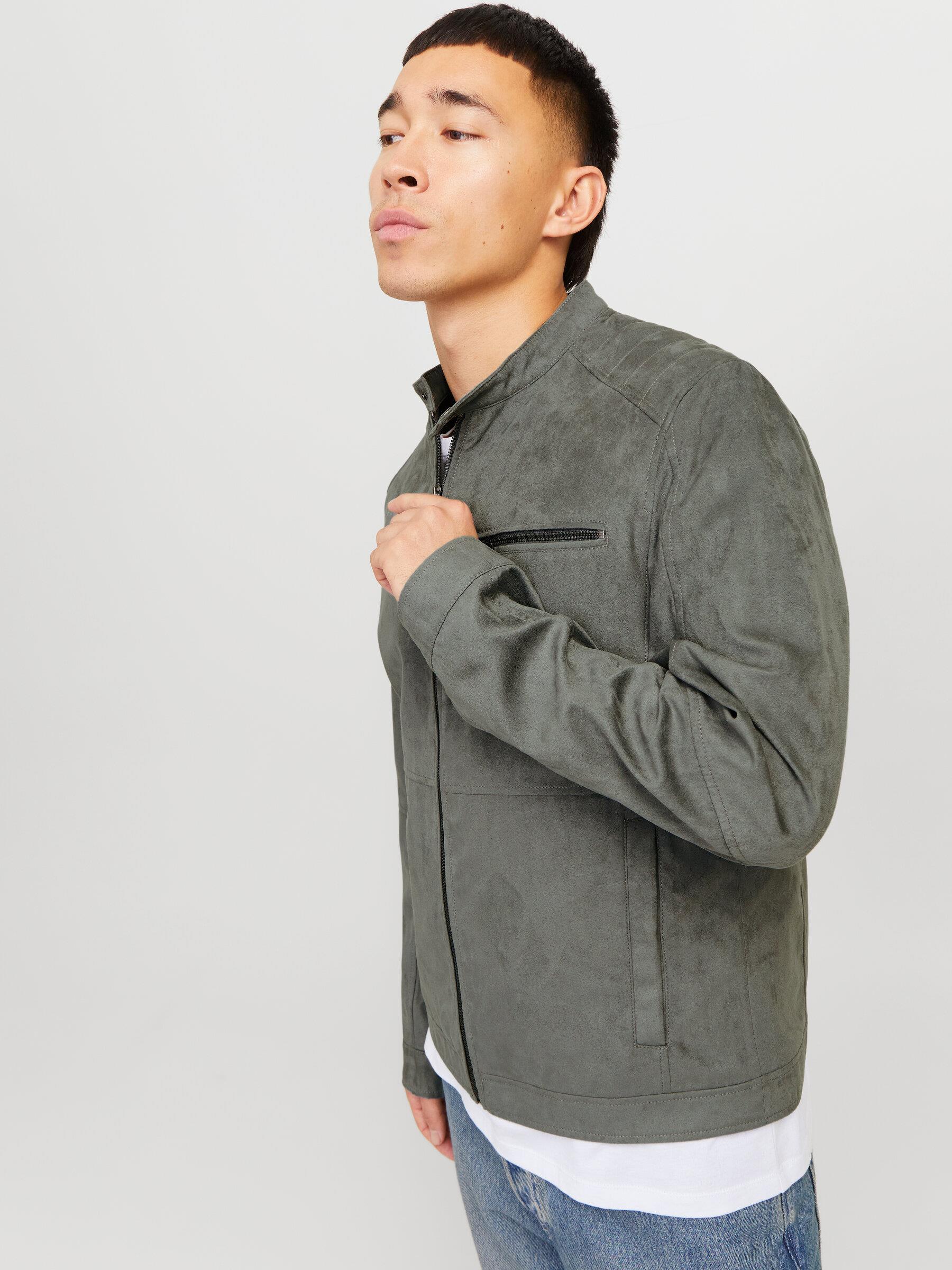 JACK & JONES 12264806 NUBUK DERİ CEKET