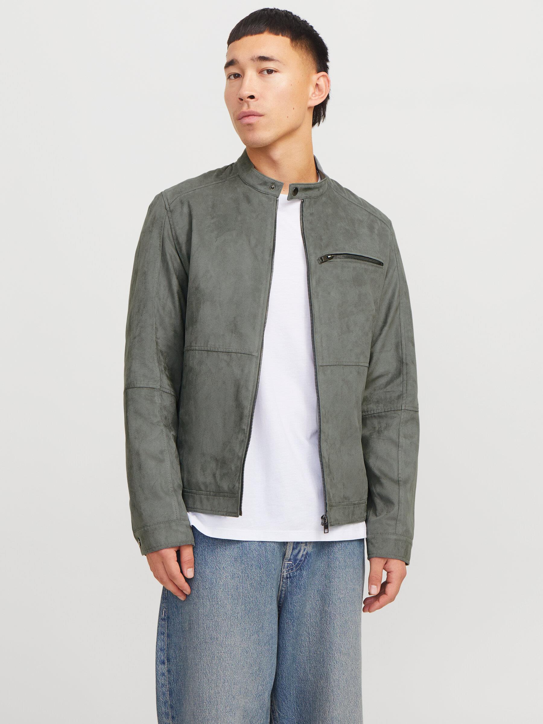 JACK & JONES 12264806 NUBUK DERİ CEKET