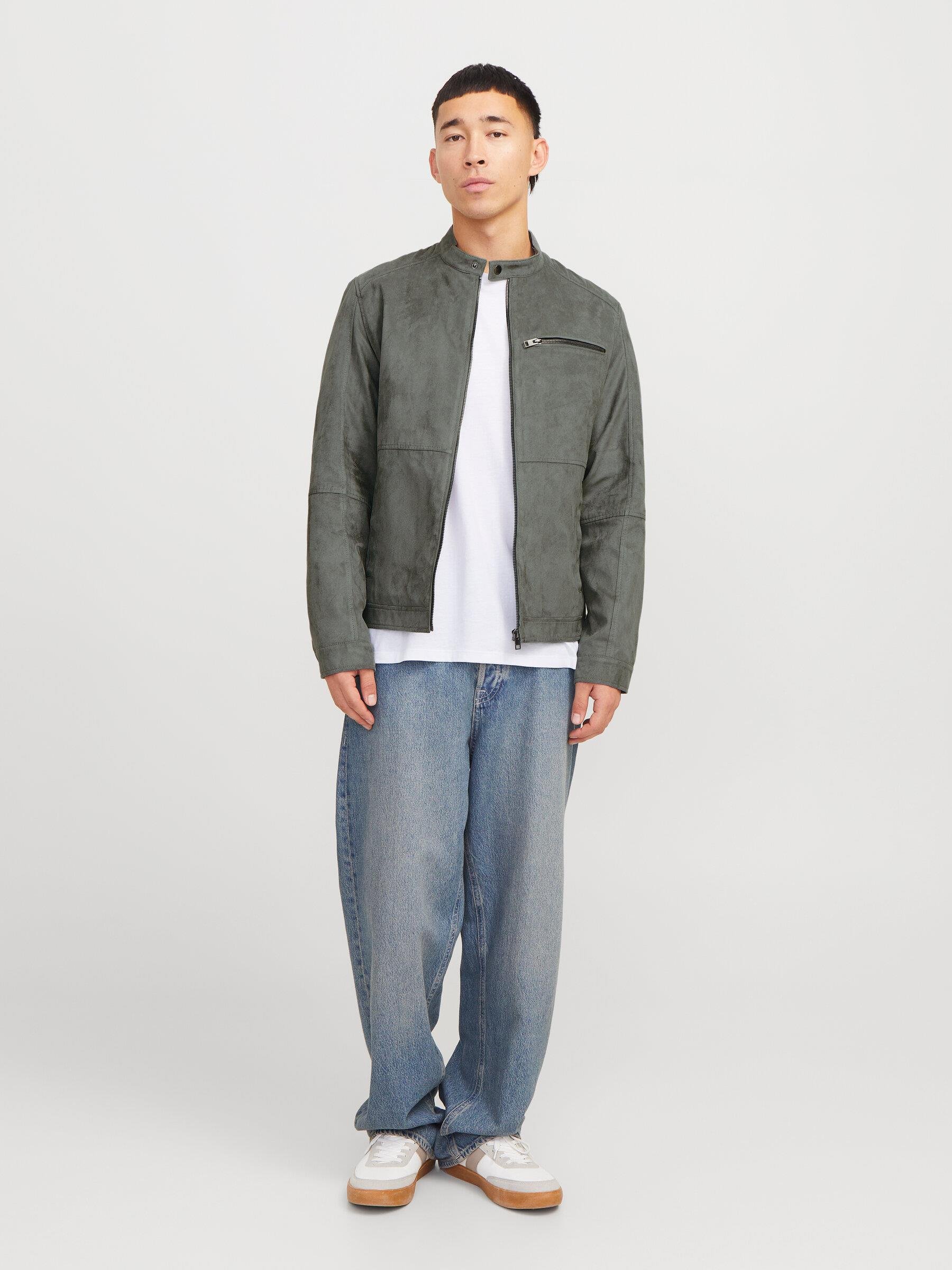 JACK & JONES 12264806 NUBUK DERİ CEKET