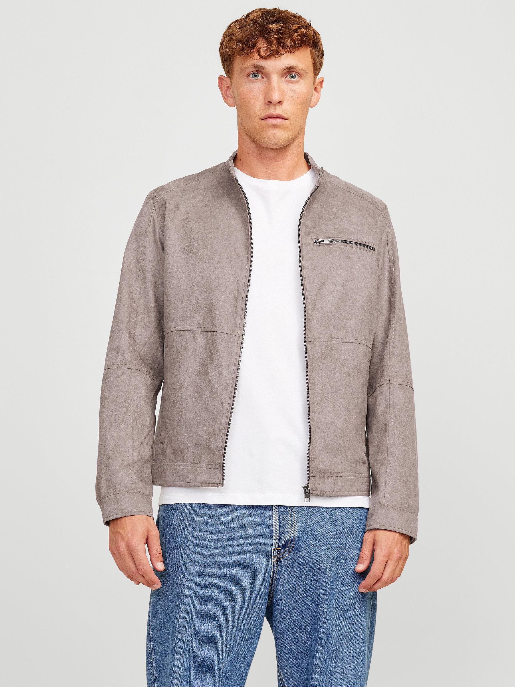 JACK & JONES 12264806 NUBUK DERİ CEKET