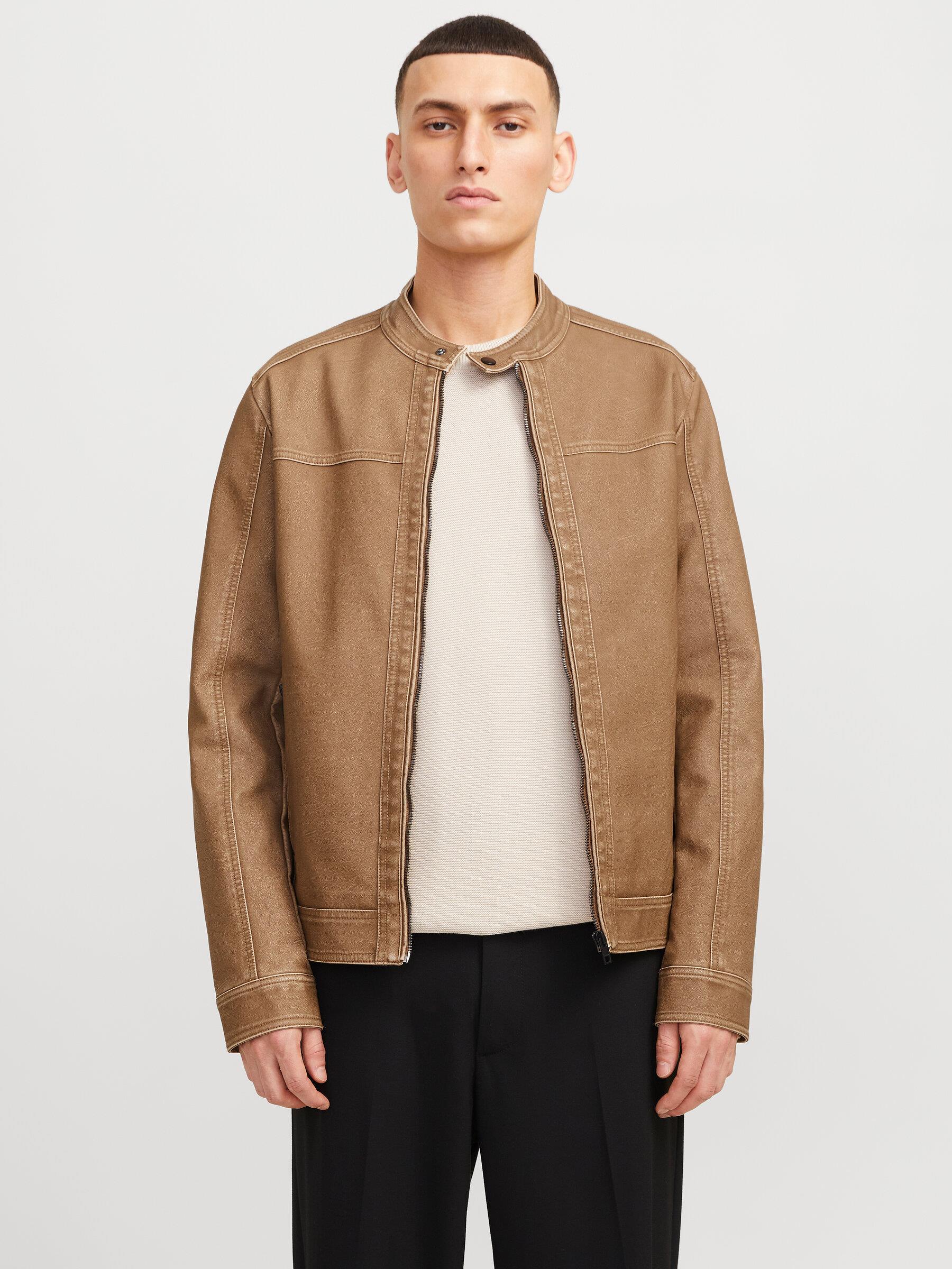 JACK & JONES 12273244 DERİ CEKET