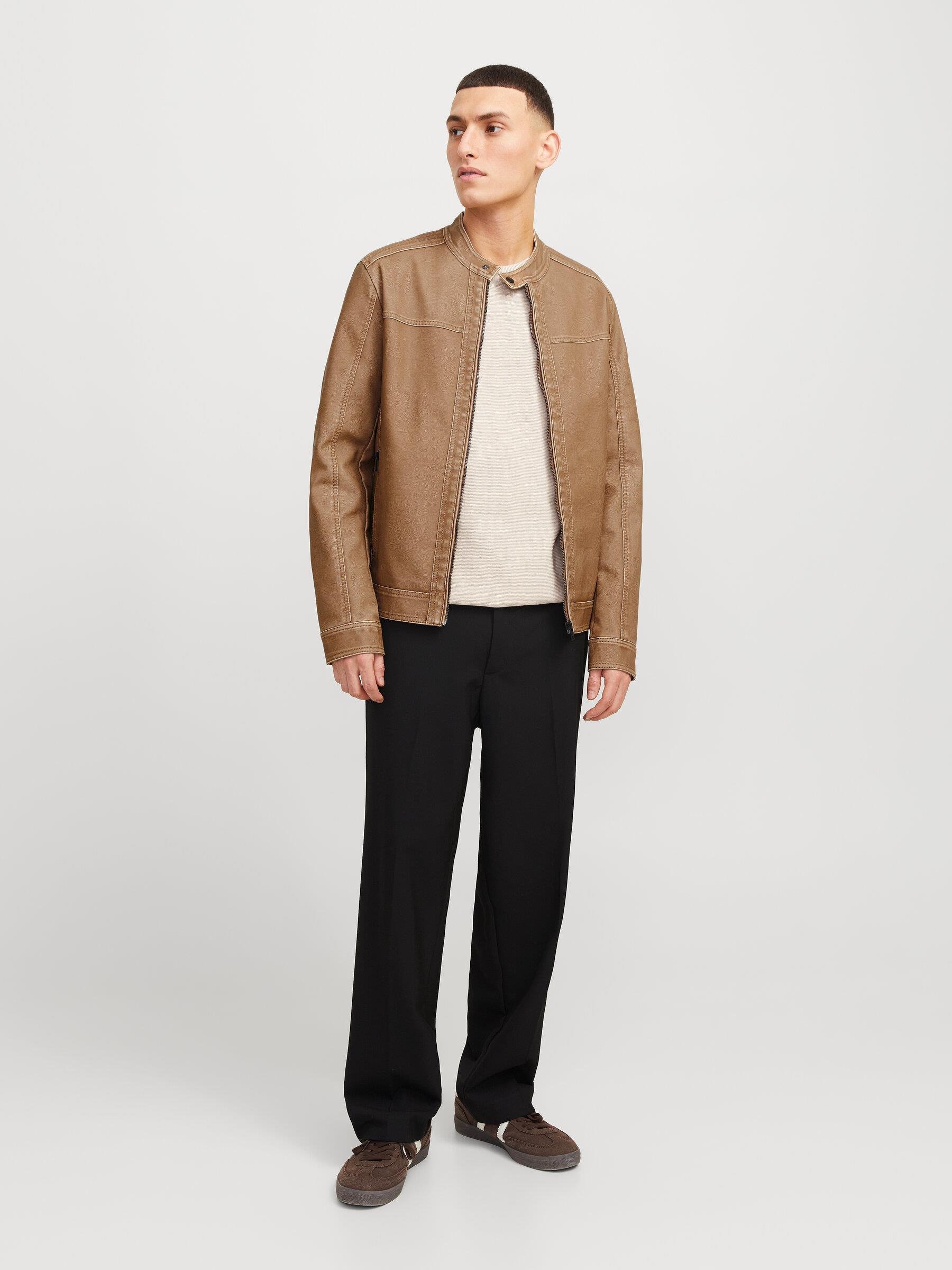 JACK & JONES 12273244 DERİ CEKET