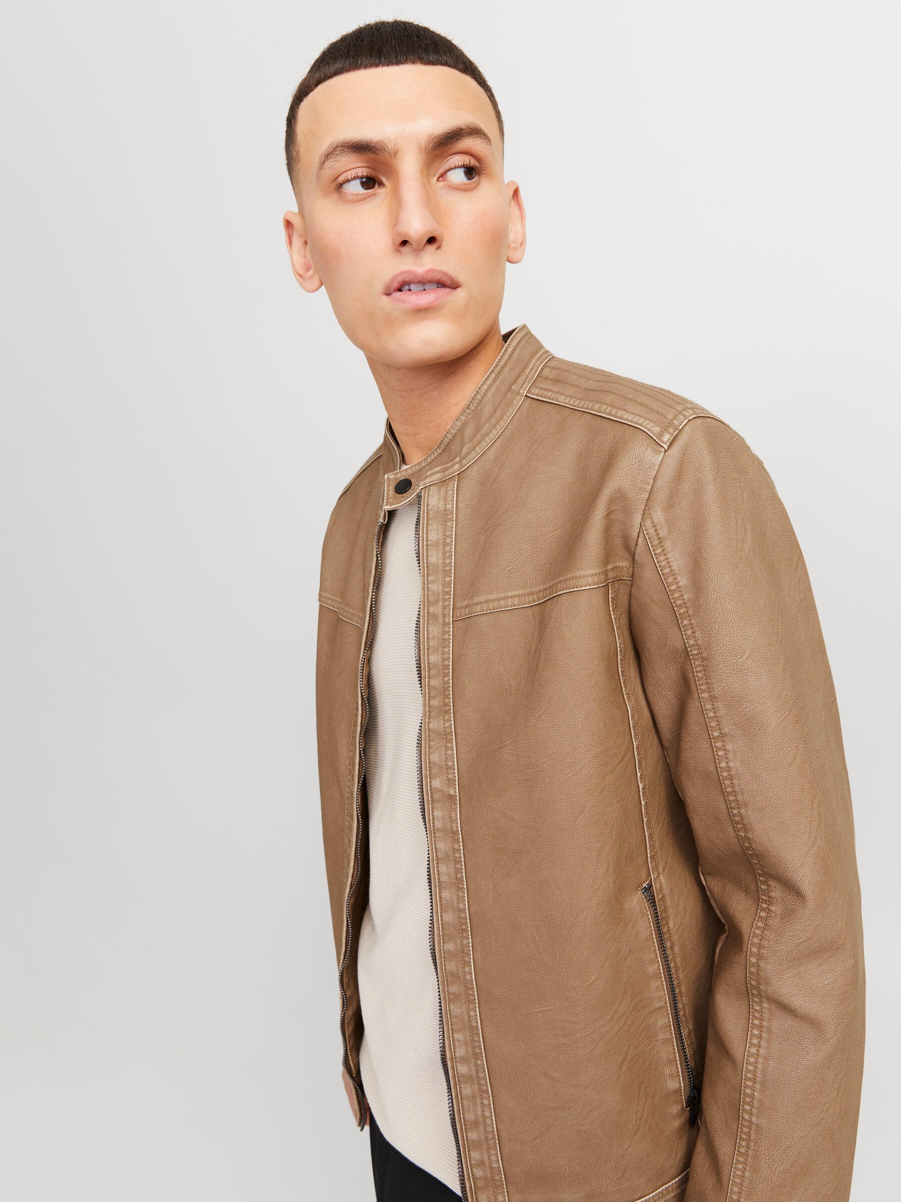 JACK & JONES 12273244 DERİ CEKET