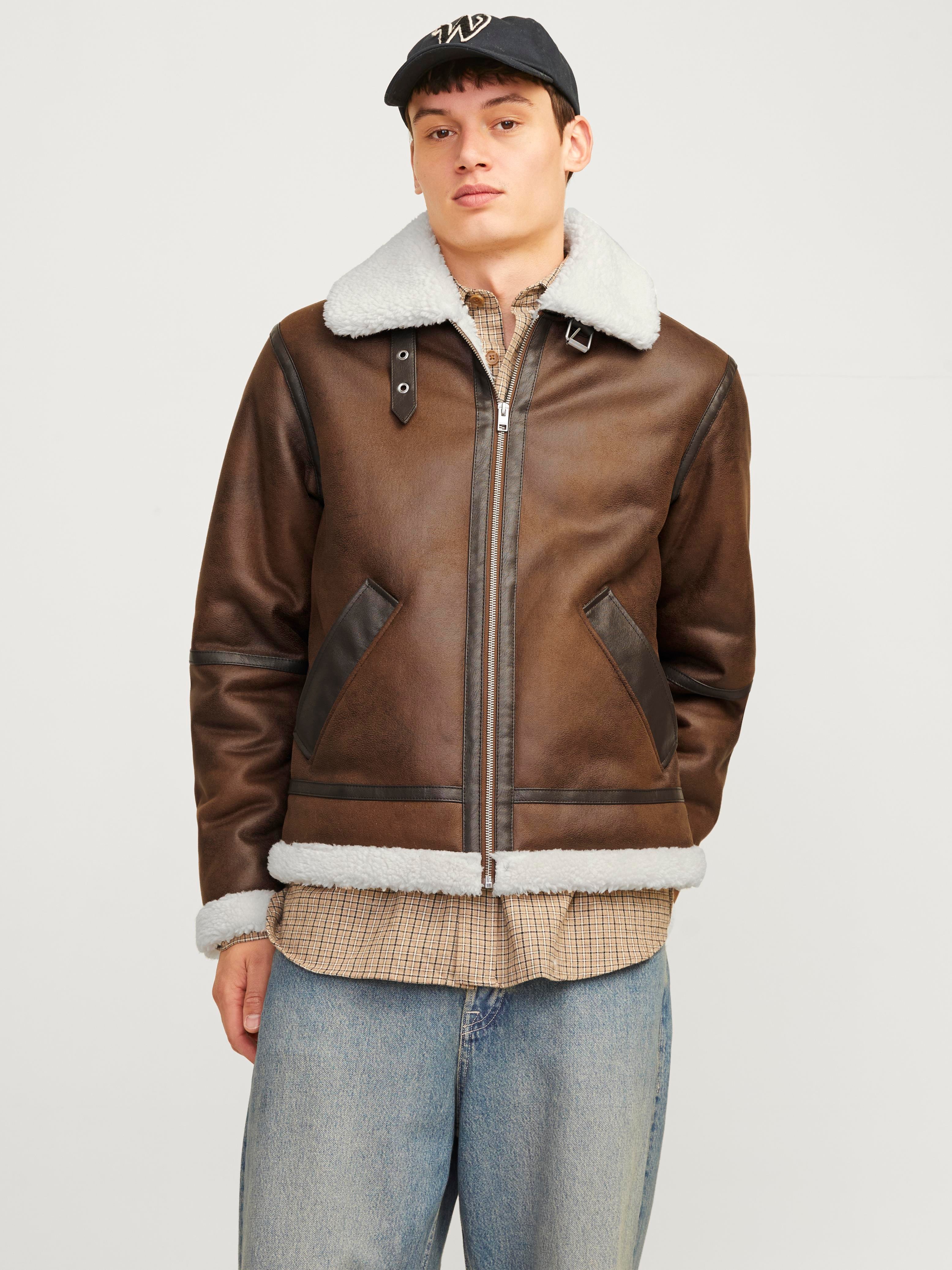 JACK & JONES 12261819 NUBUK DERİ CEKET