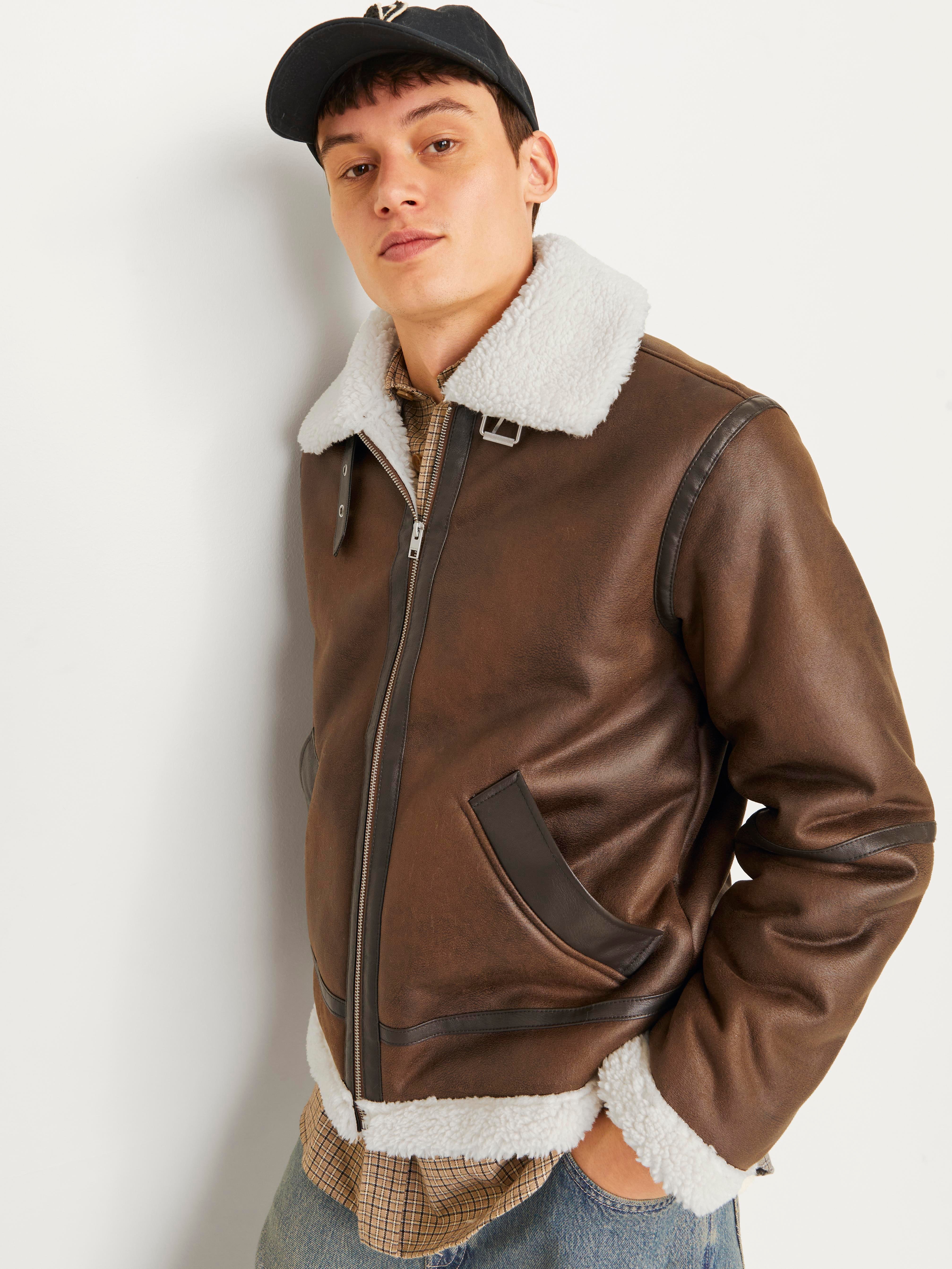 JACK & JONES 12261819 NUBUK DERİ CEKET