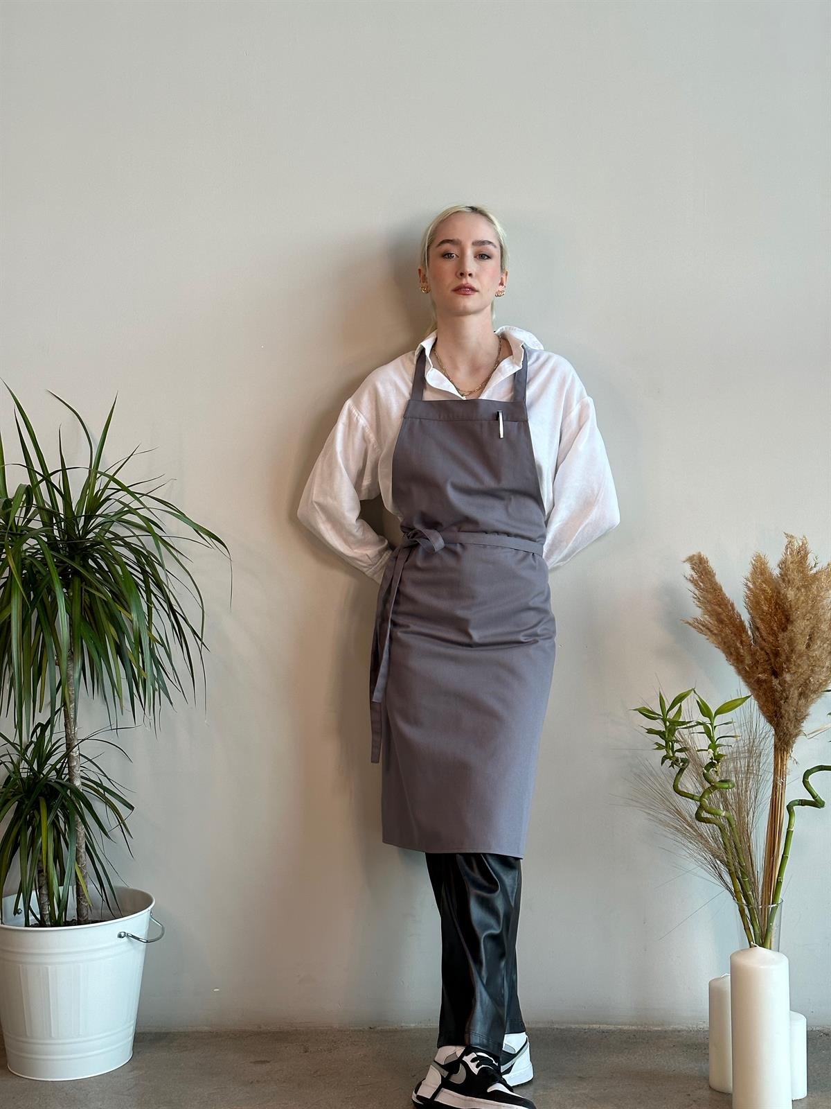 K-182 BASIC  - Renk Seçenekli Gizli Cep Detaylı Önlük 