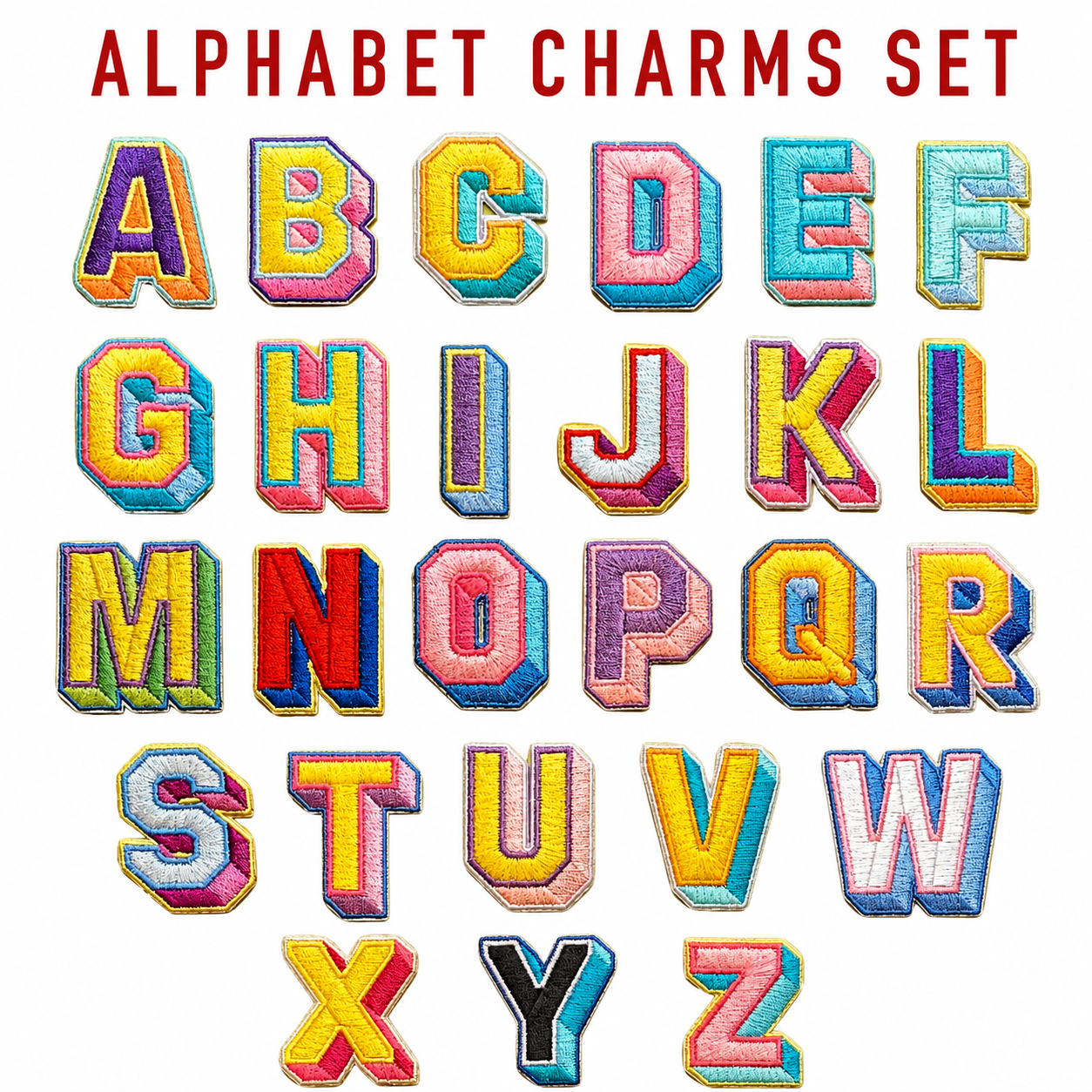 Uniform Charms™ Alfabe Seti (A-Z) Broş Charm