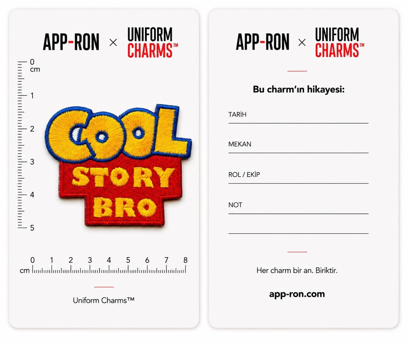 Uniform Charms™ Cool Story Bro Broş Charm
