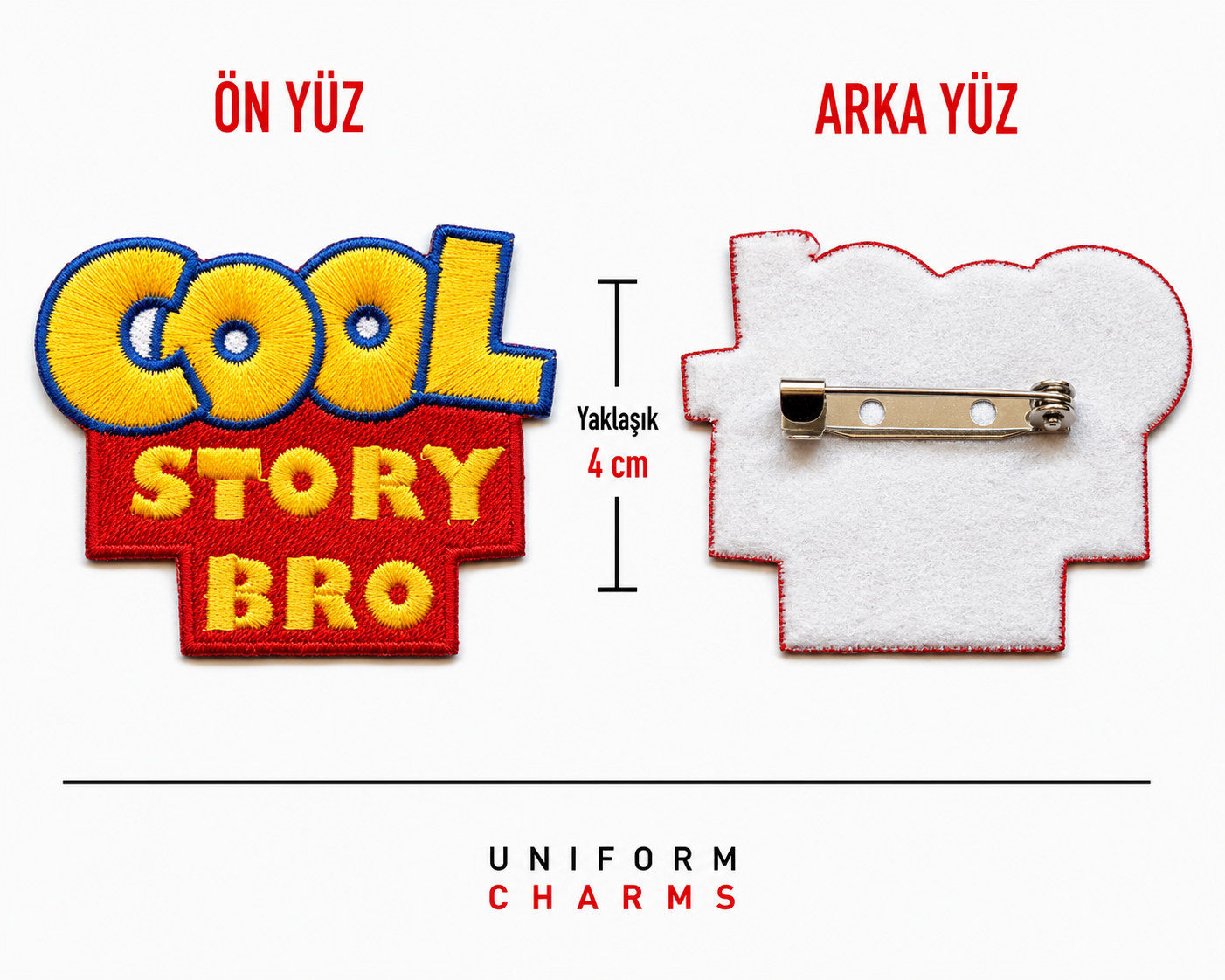 Uniform Charms™ Cool Story Bro Broş Charm