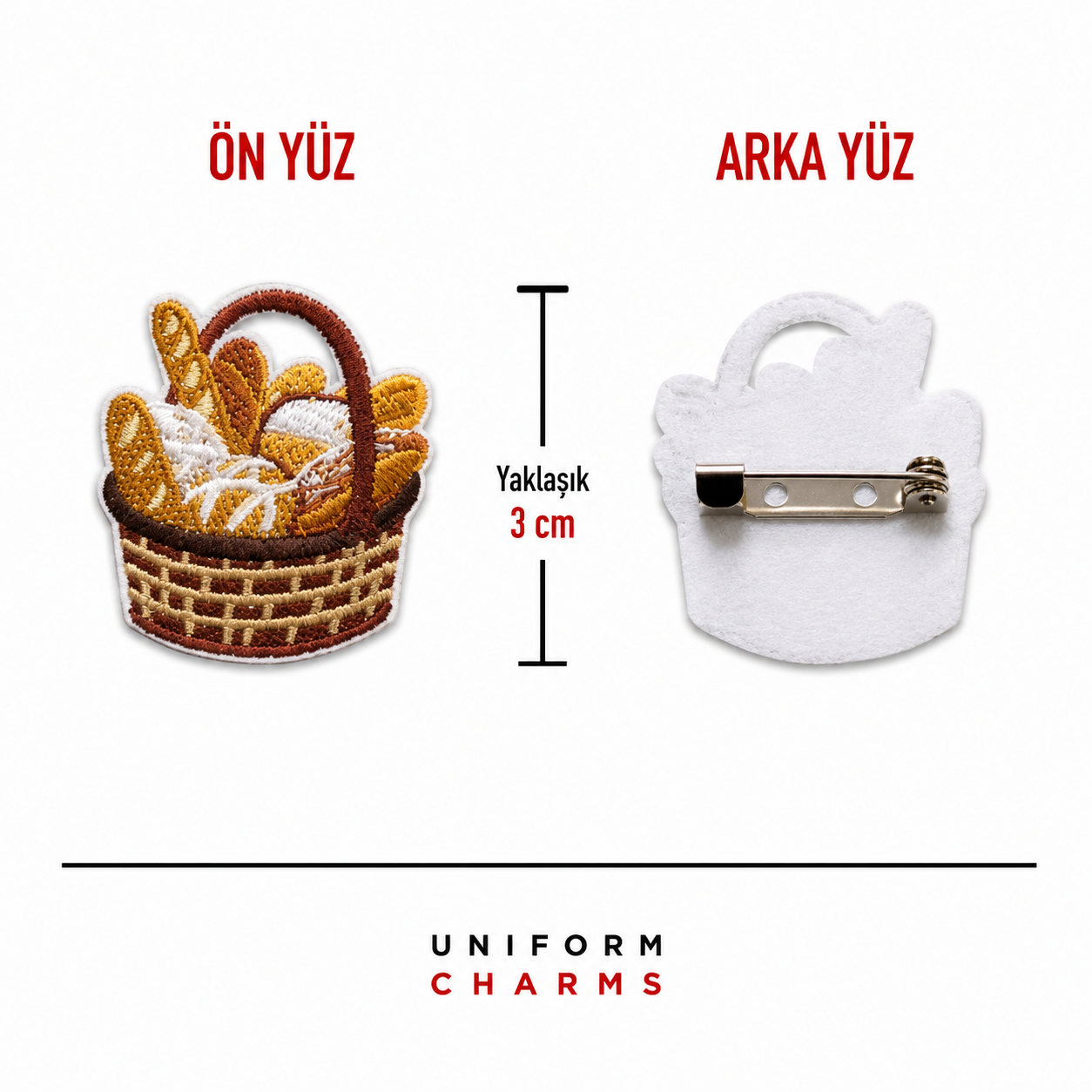 Uniform Charms™ Ekmek Sepeti Broş Charm