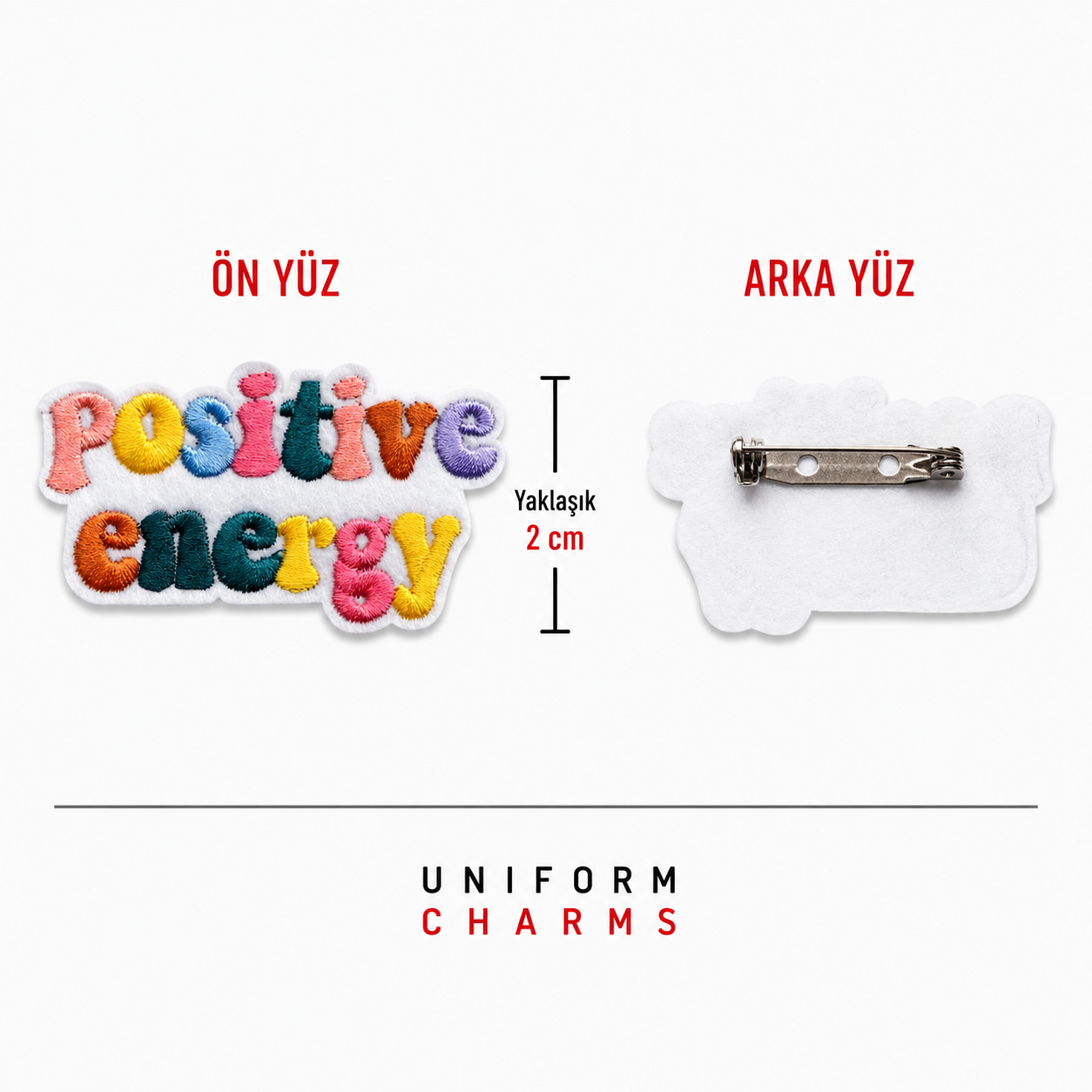 Uniform Charms™ Positive Energy Broş Charm