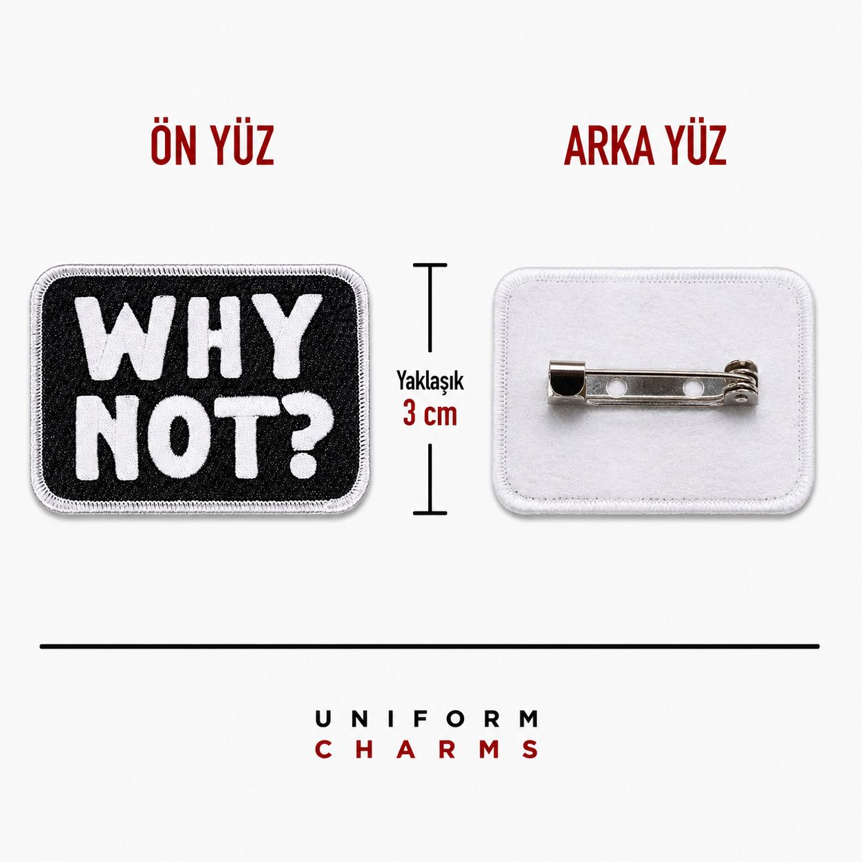 Uniform Charms™ Why Not? Broş Charm