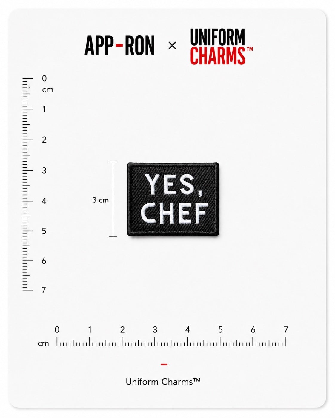 Uniform Charms™ Yes Chef Minimal Broş Charm