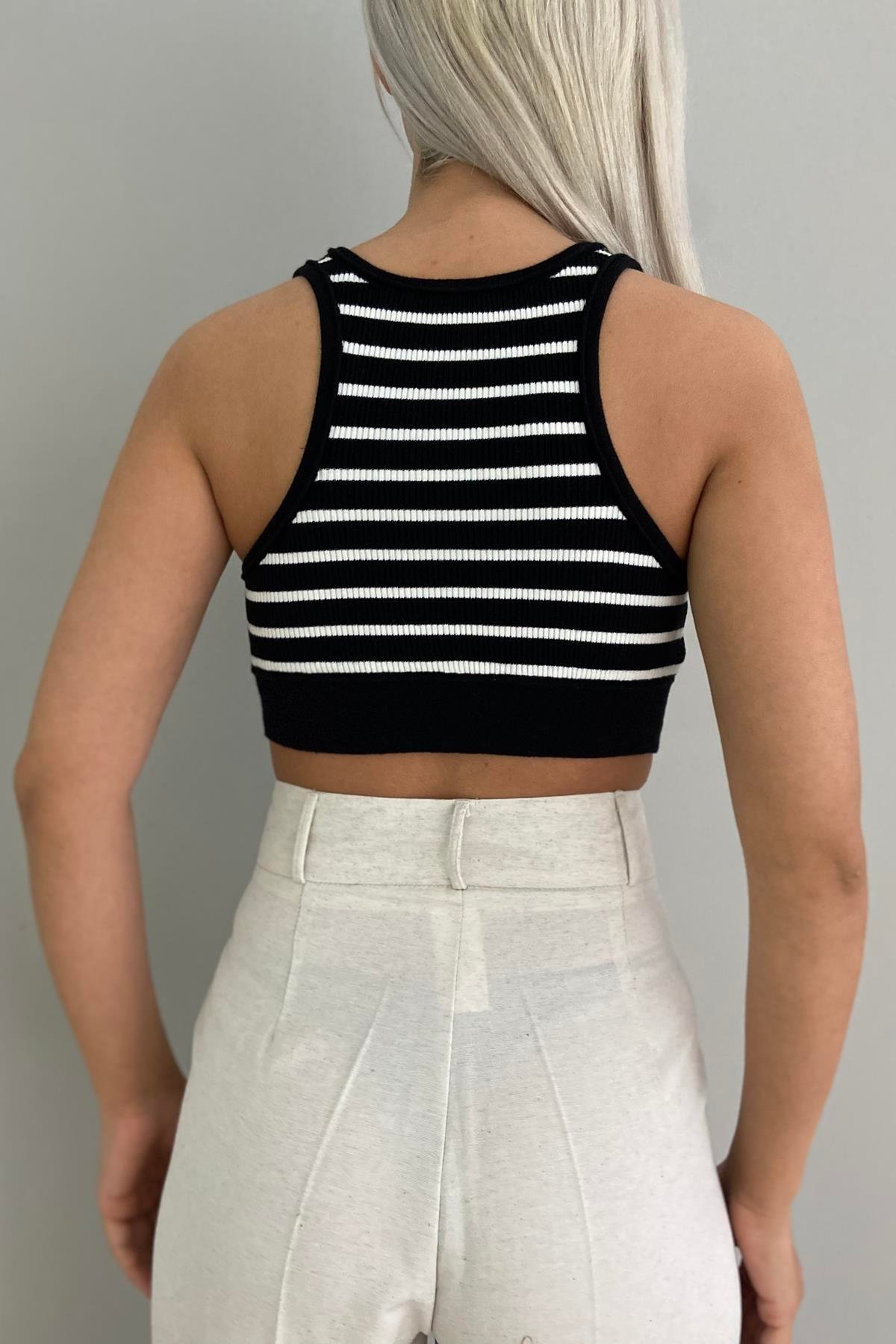 ÇİZGİLİ CROP ATLET