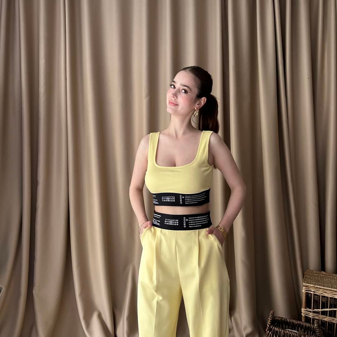 LASTİK DETAY CROP ATLET