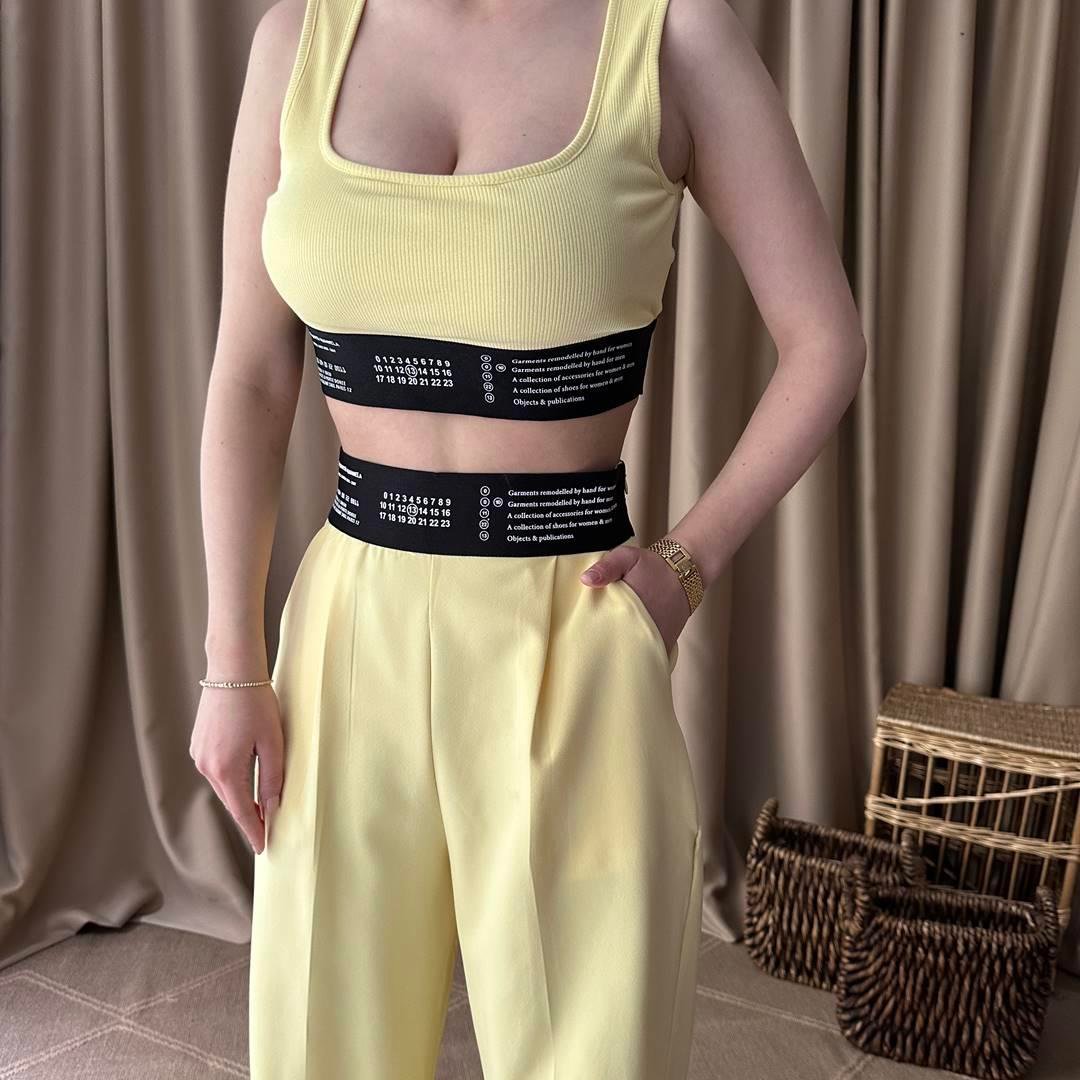 LASTİK DETAY CROP ATLET