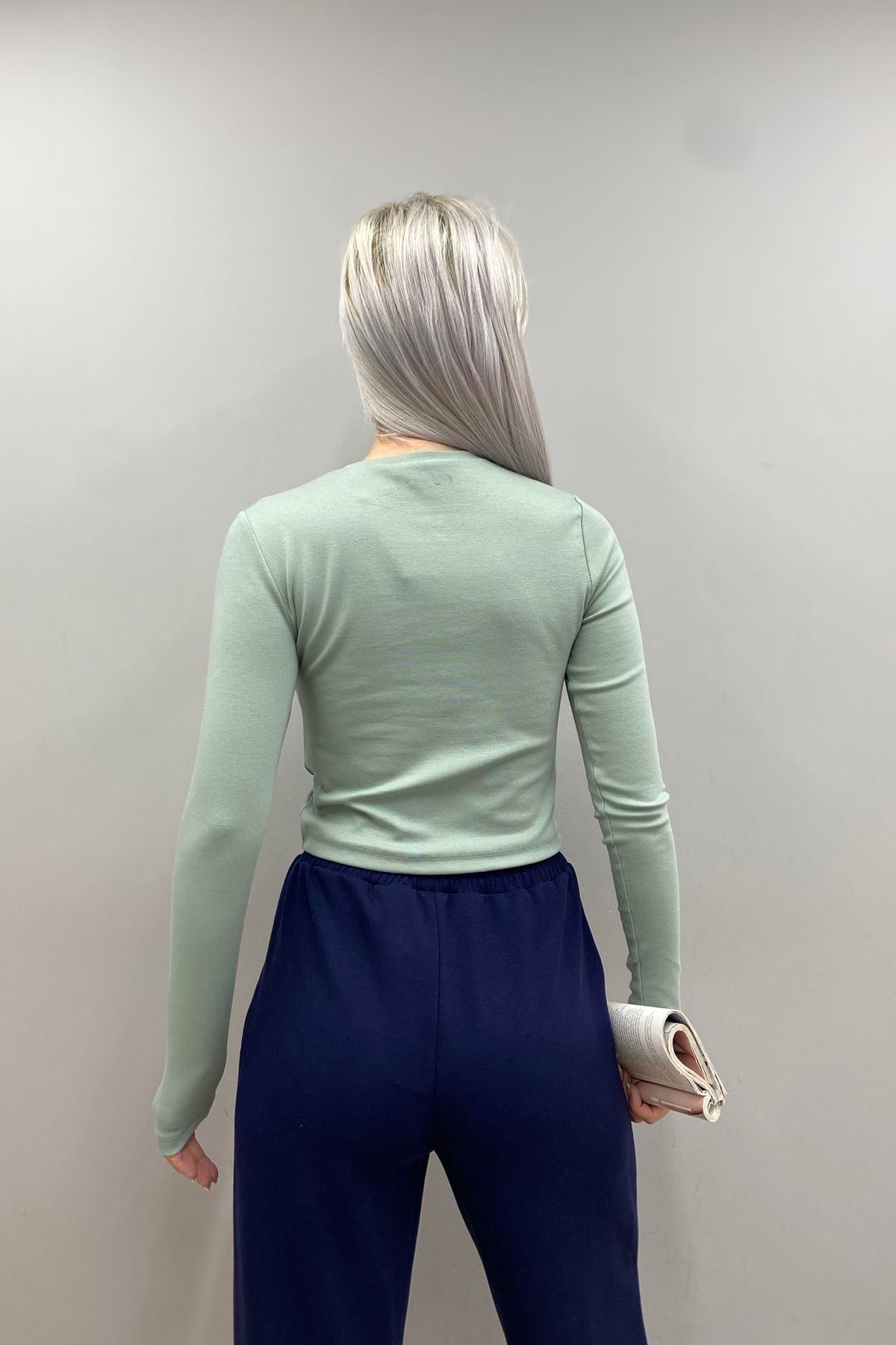BİSİKLET YAKA BASIC BLUZ