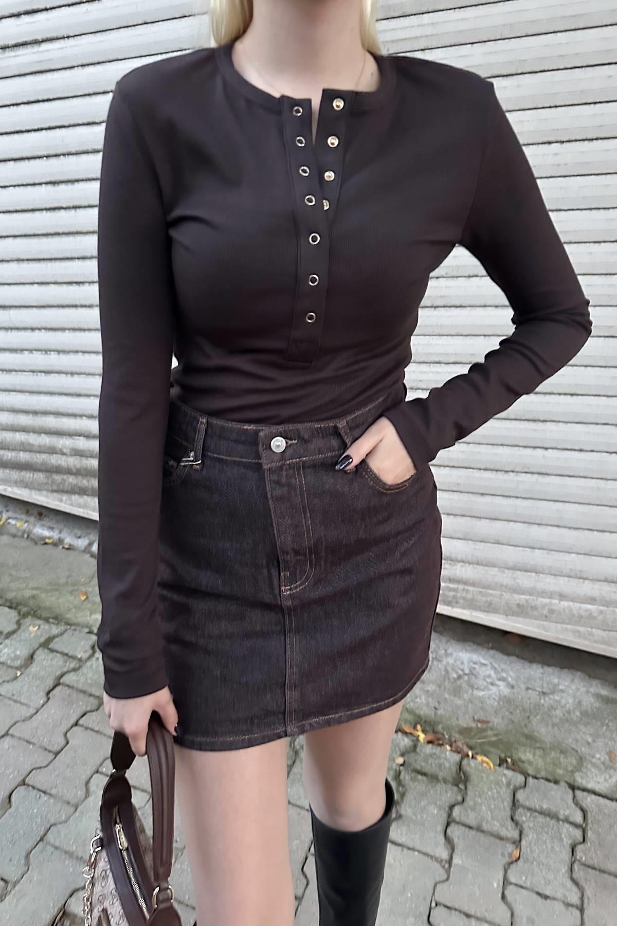 ÇITÇITLI UZUN KOL TOP