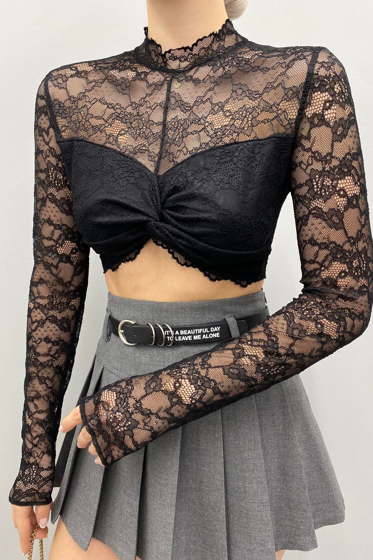 DANTEL CROP BLUZ
