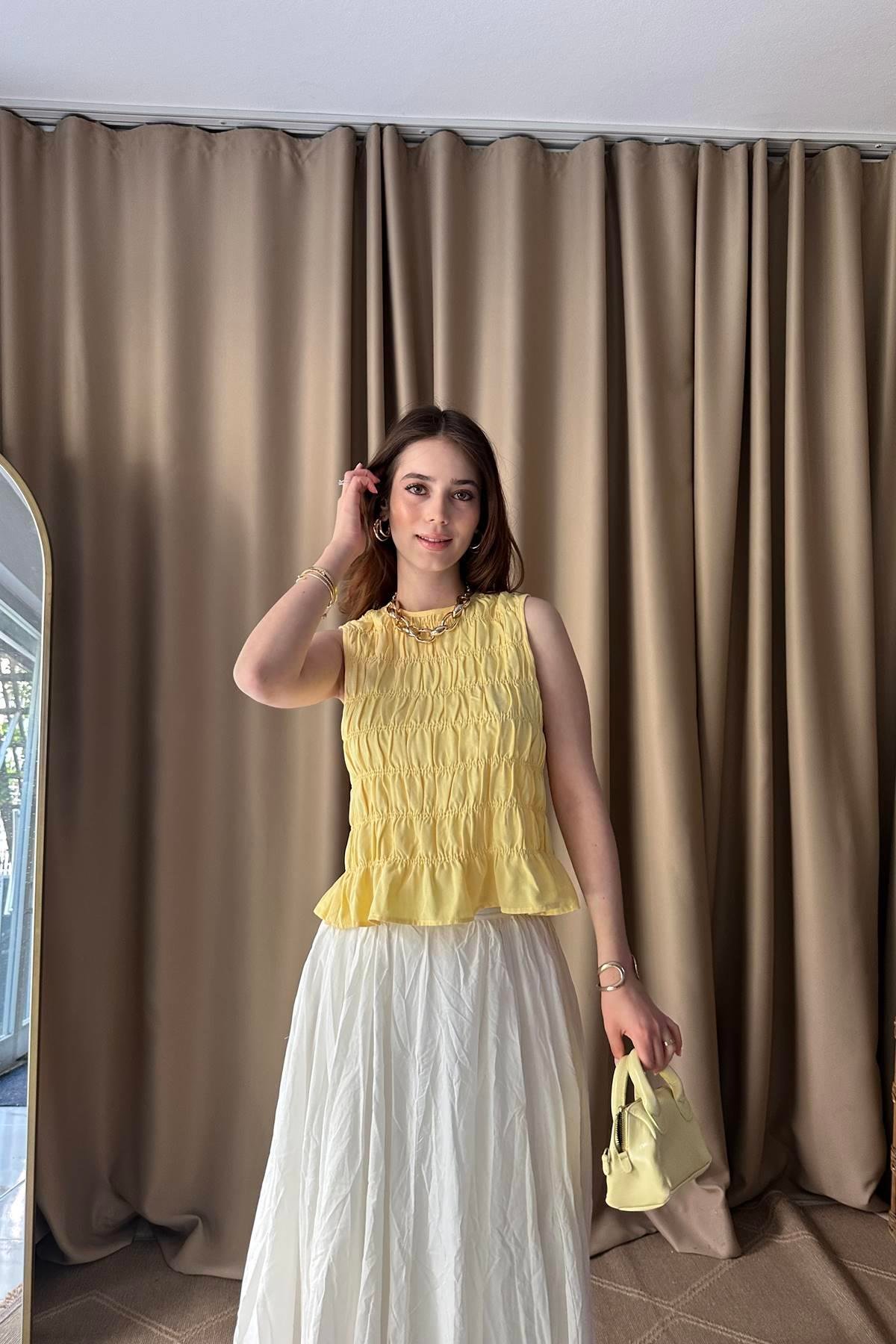KOLSUZ CROP BLUZ