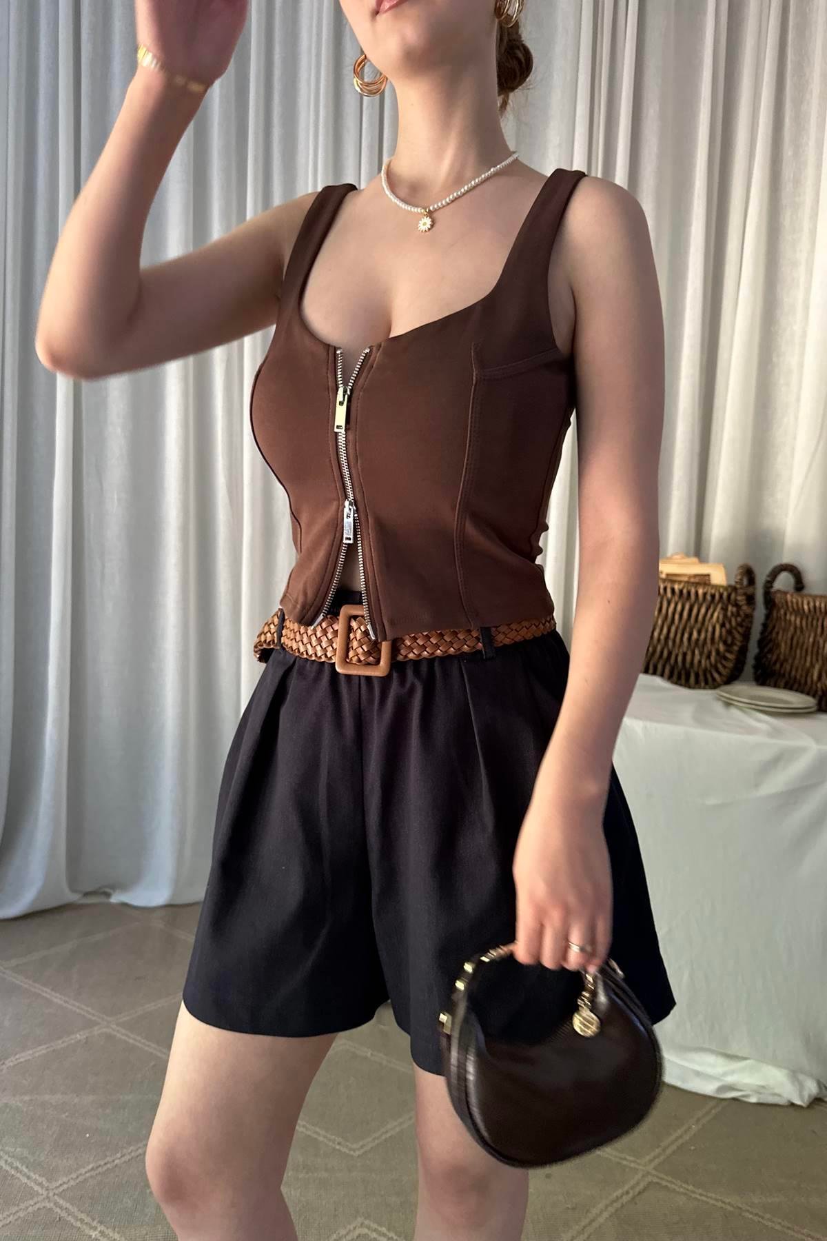 KOLSUZ CROP BLUZ