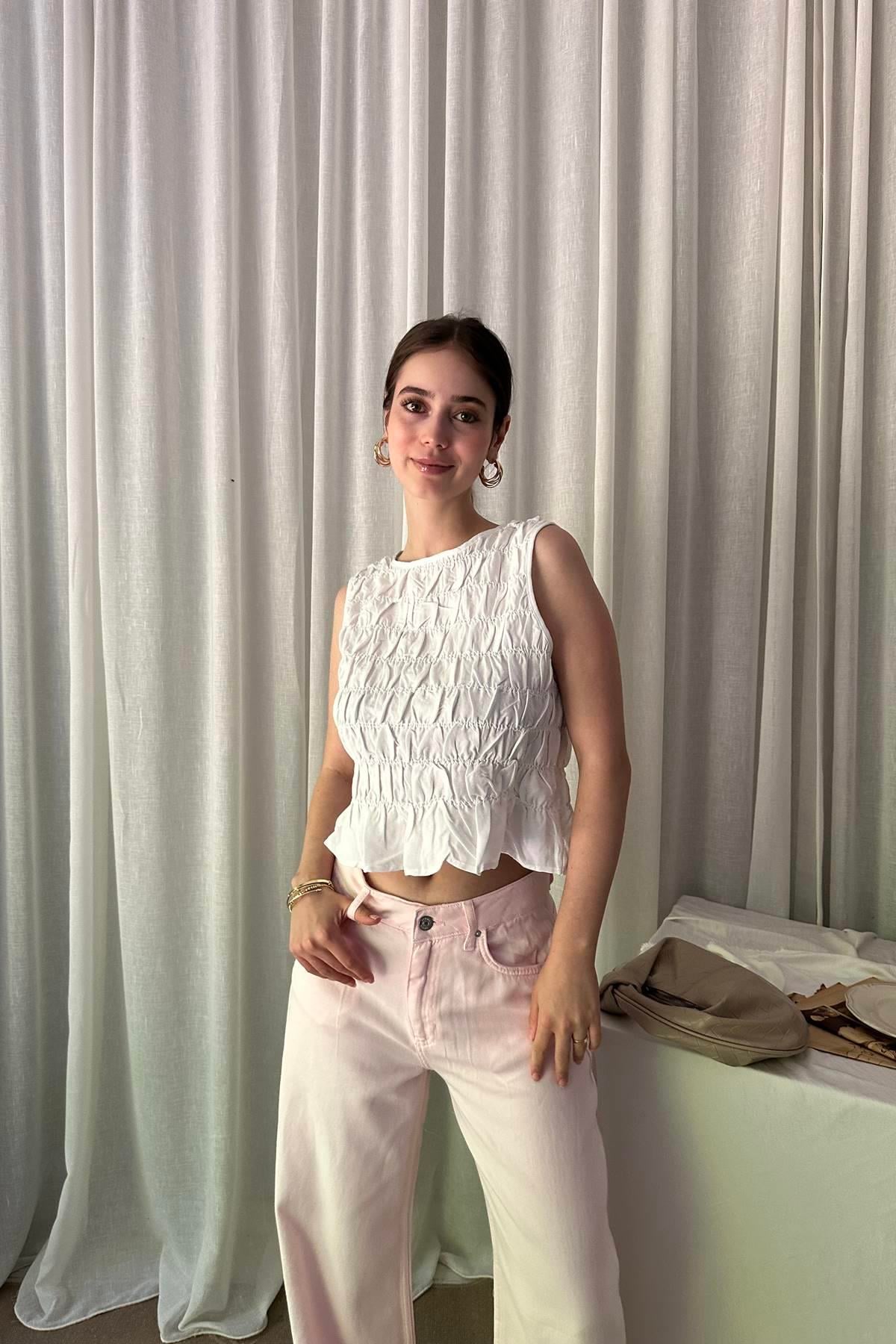 KOLSUZ CROP BLUZ