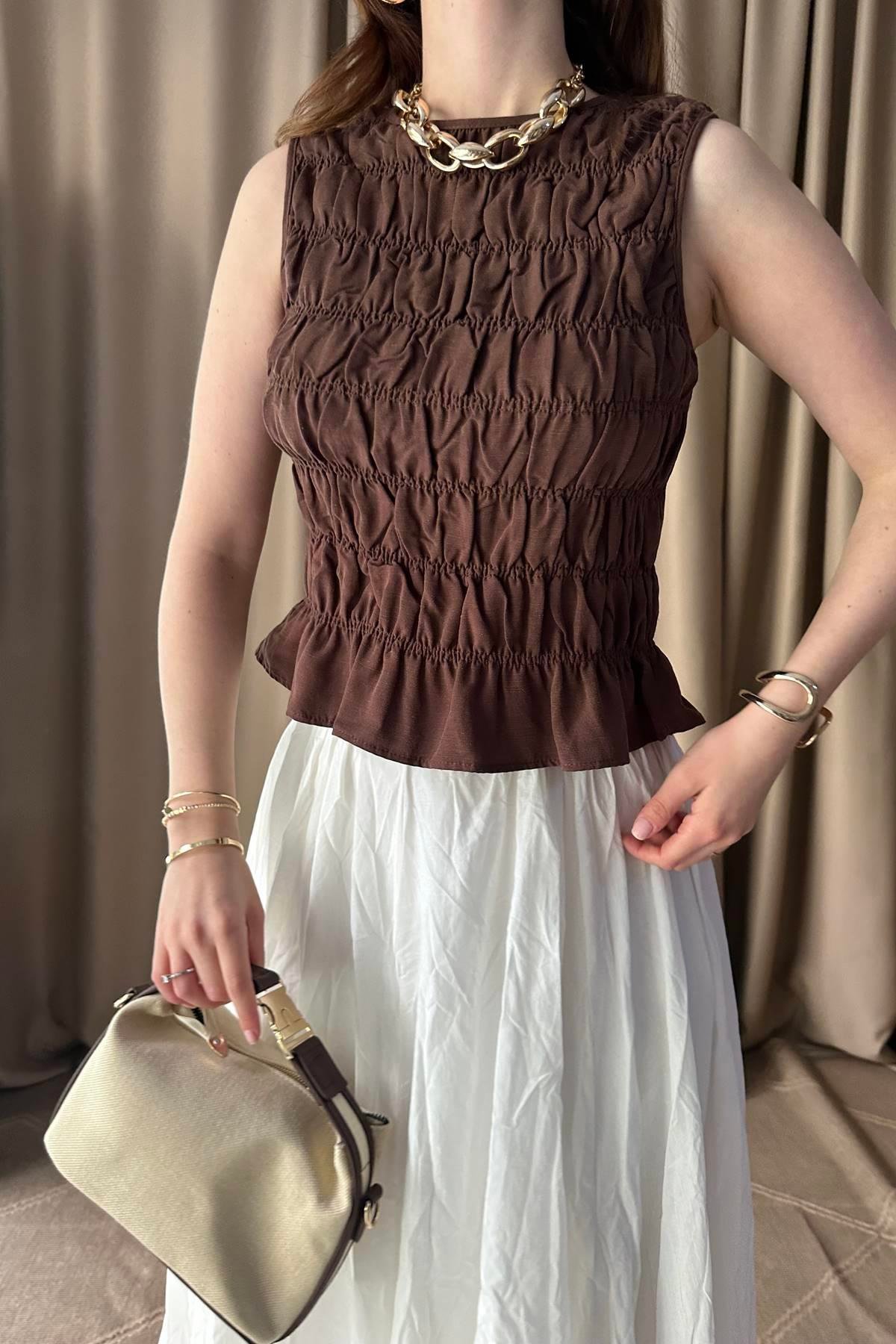 KOLSUZ CROP BLUZ