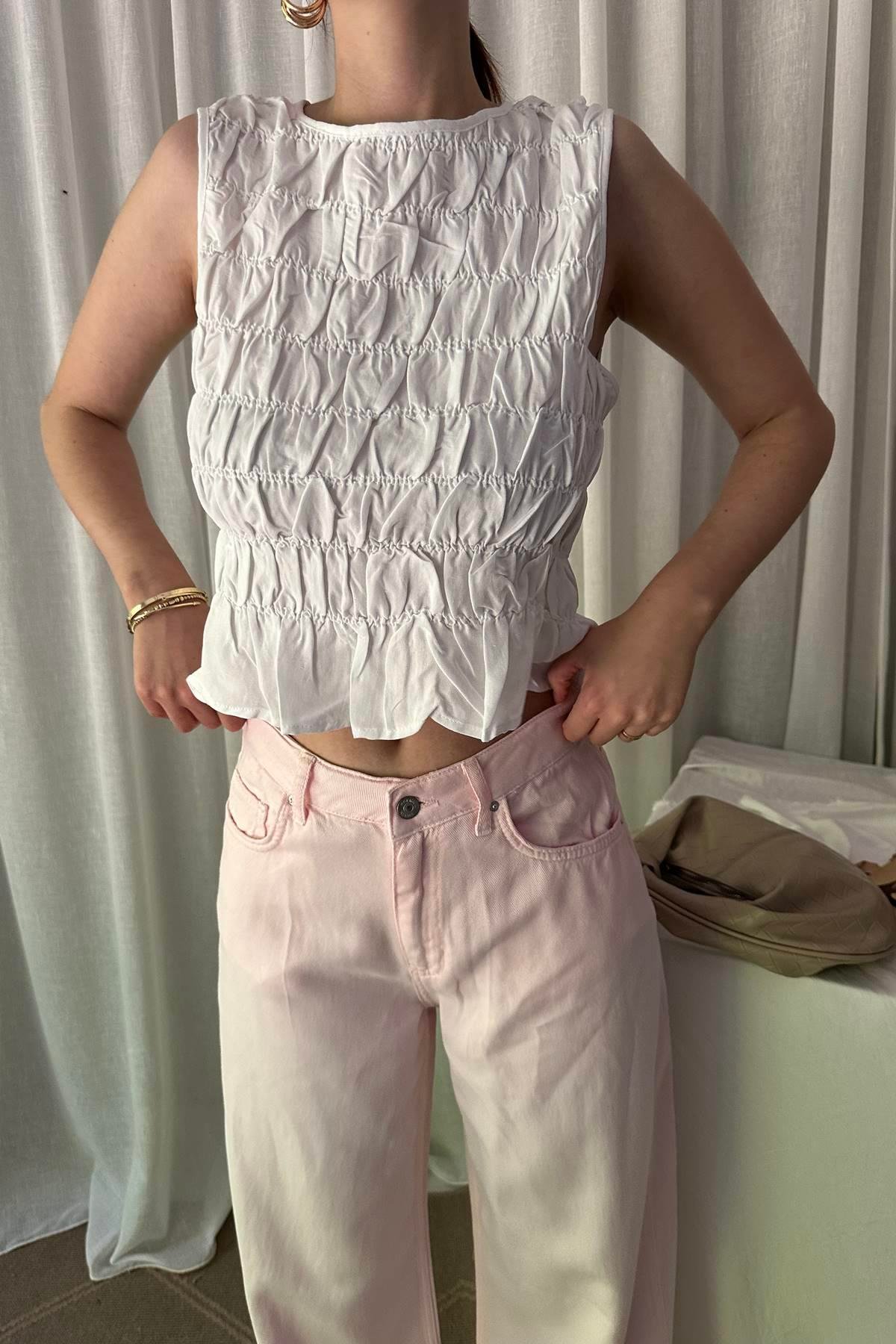 KOLSUZ CROP BLUZ