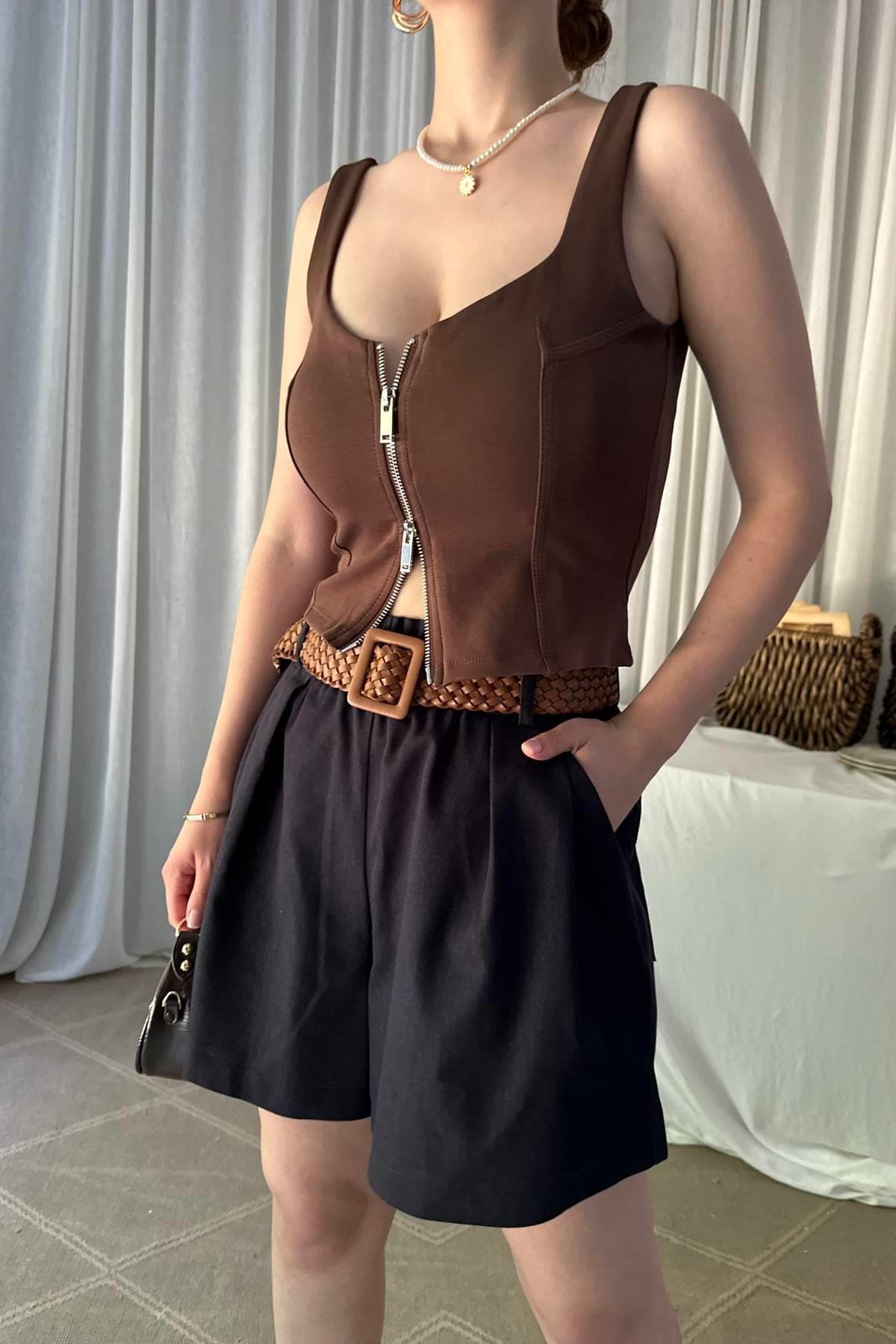 KOLSUZ CROP BLUZ