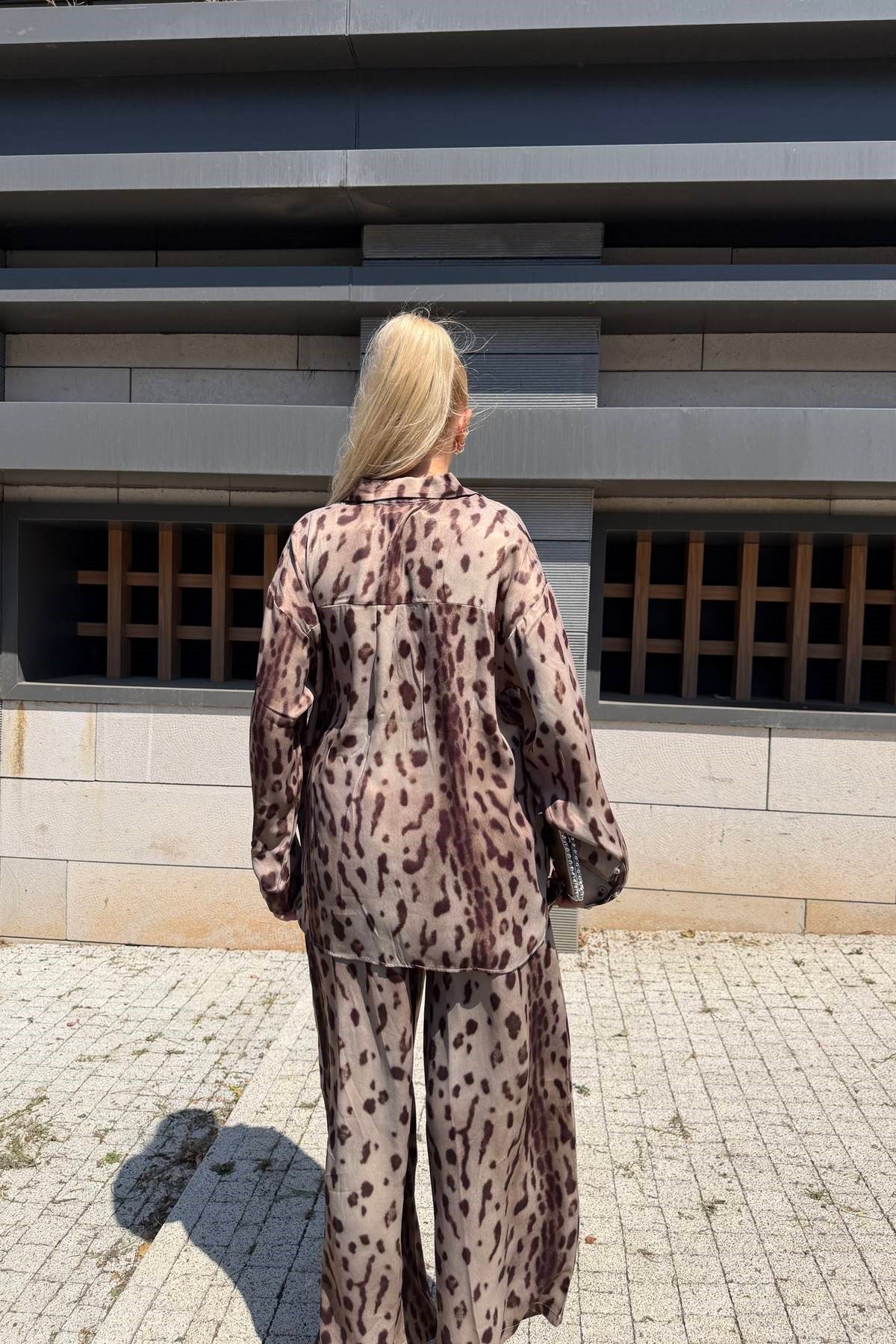 LEOPAR DESEN BLUZ