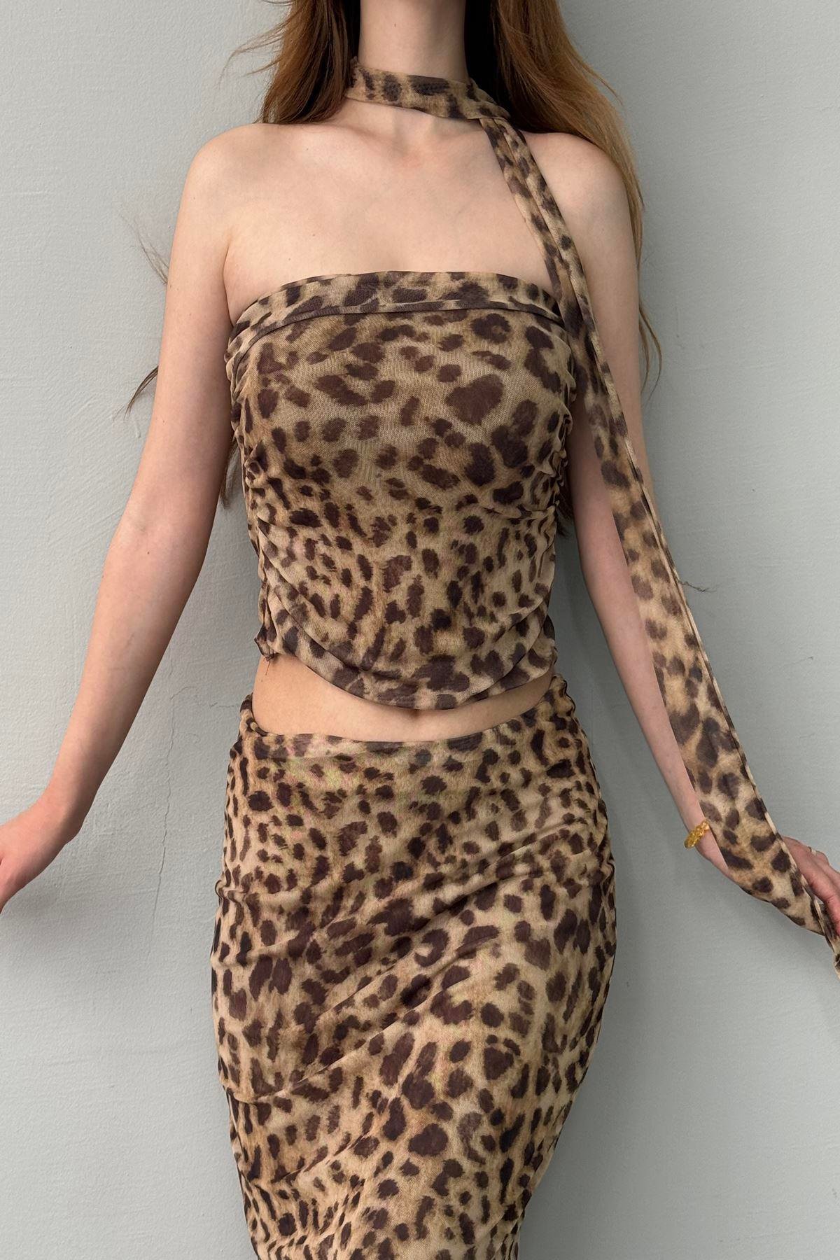 LEOPAR DESEN BÜSTİYER
