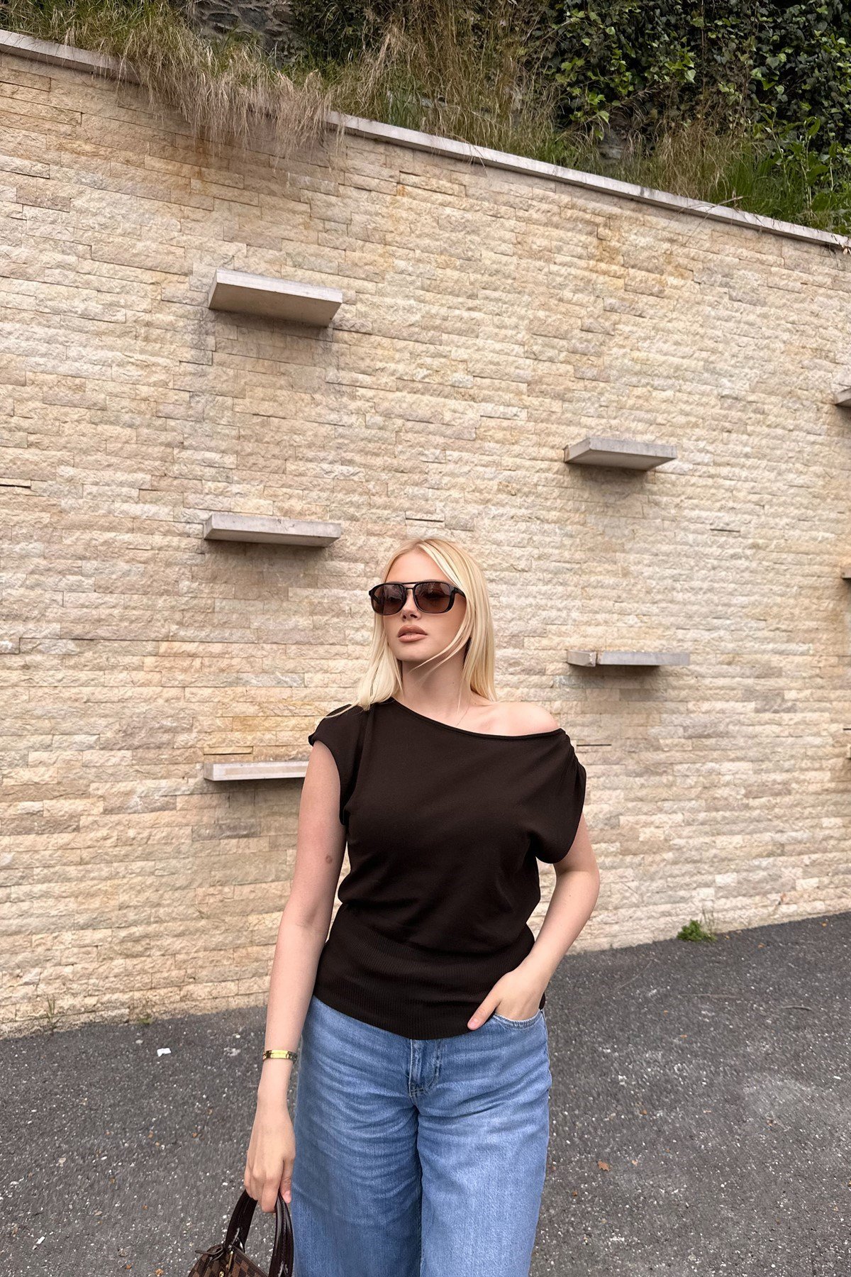 LİYOSEL KARIŞIMLI DÖKÜMLÜ BLUZ
