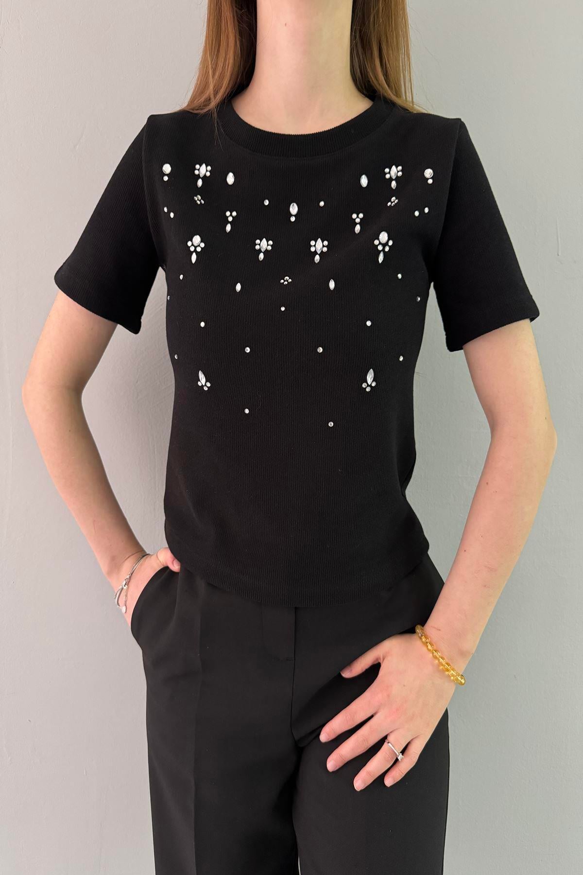 PARLAK TAŞLI TSHIRT