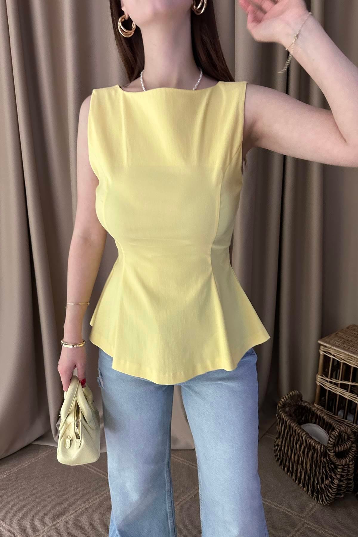 PEPLUM BLUZ