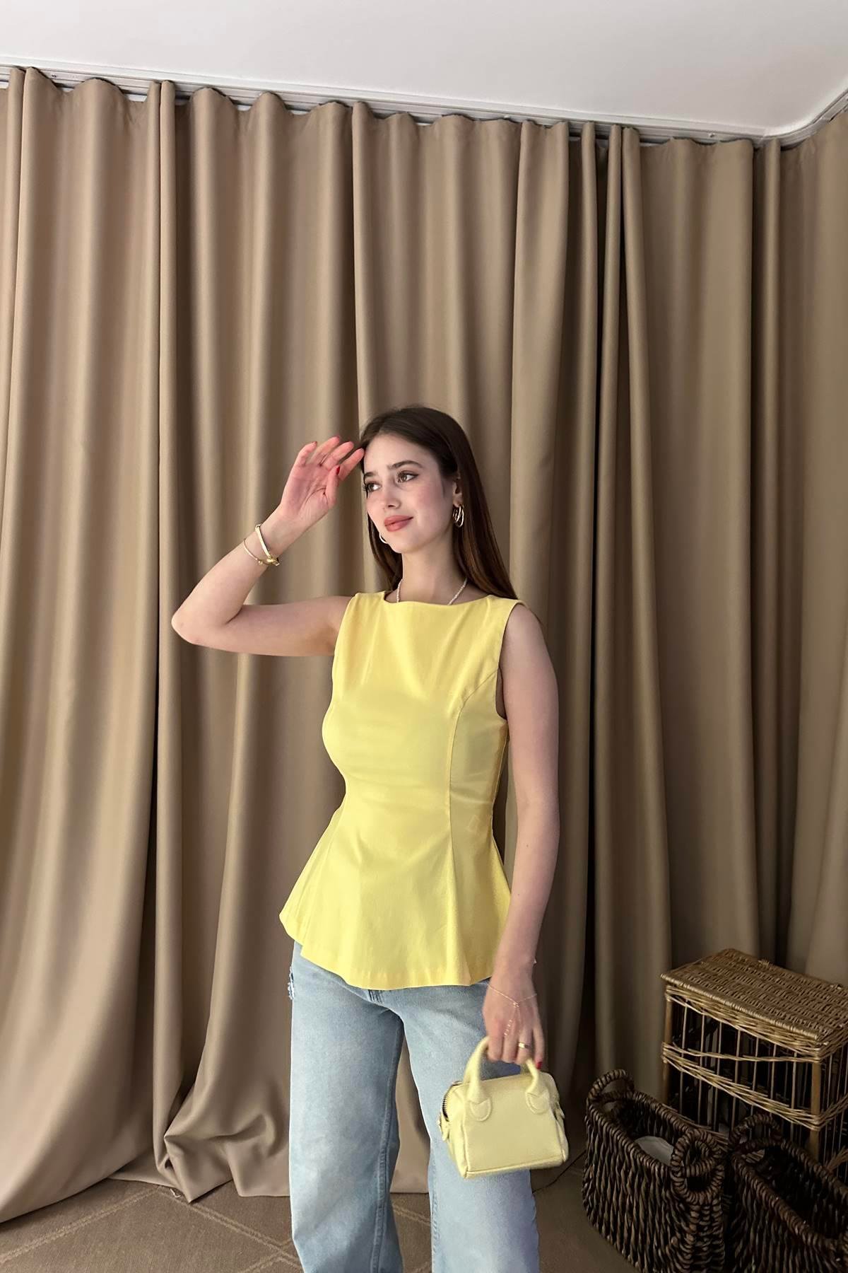 PEPLUM BLUZ