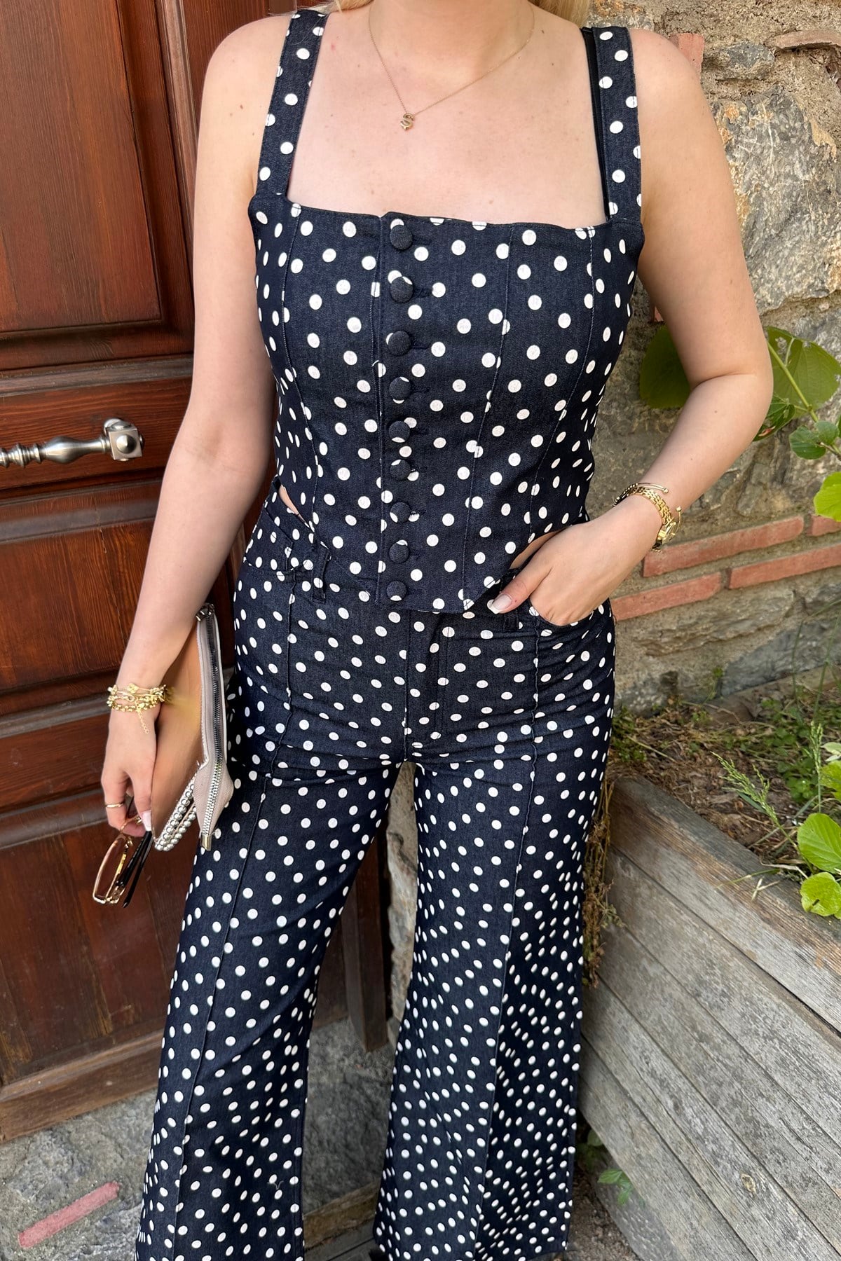 PUANTİYE DESEN CROP