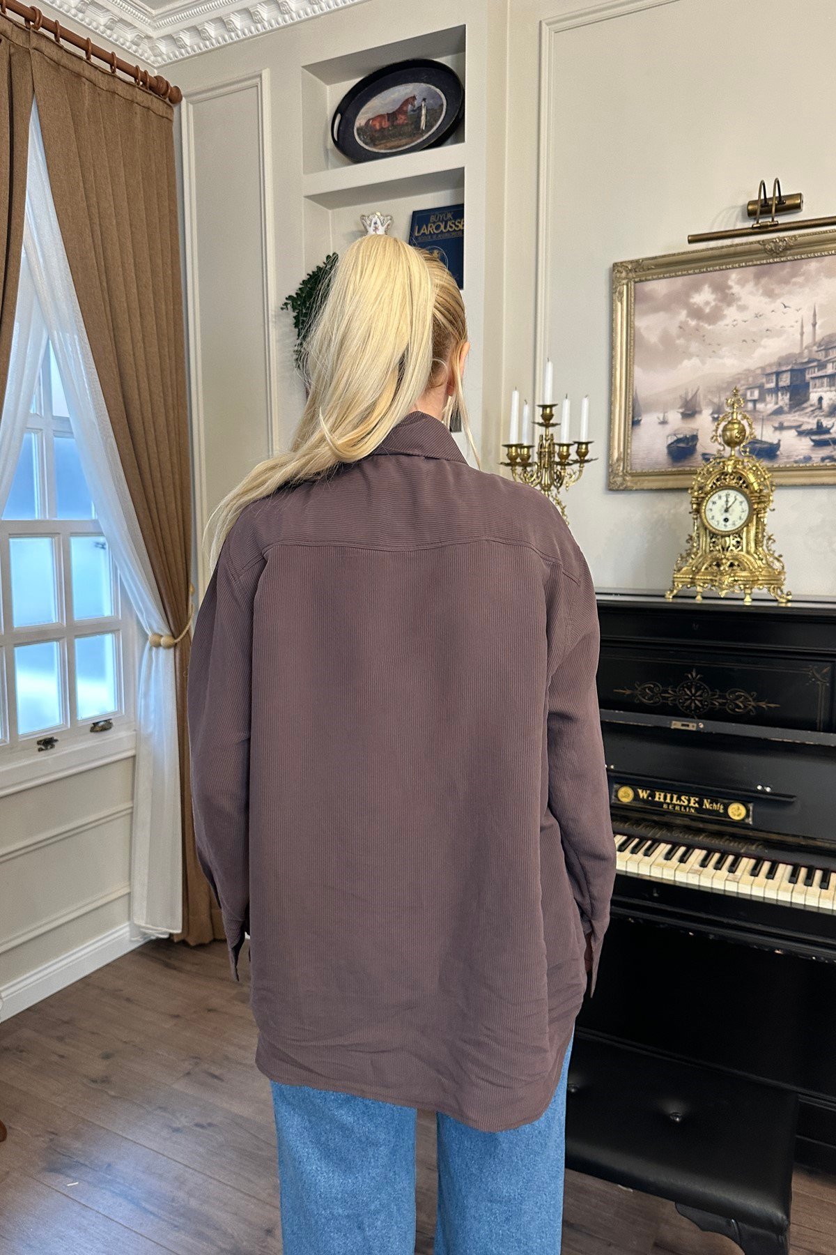 YAKA BAĞLAMA DETAYLI BLUZ