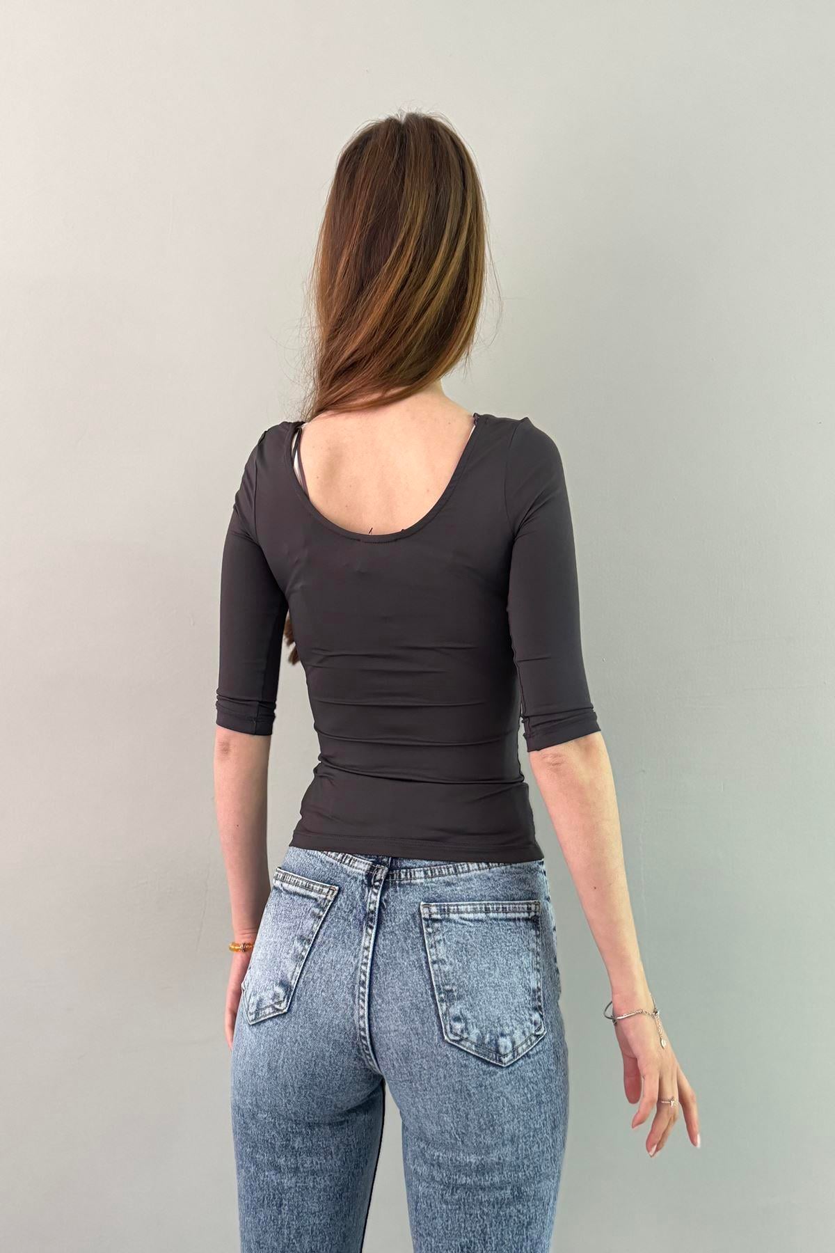 BİSİKLET YAKA POLAMİD TSHIRT