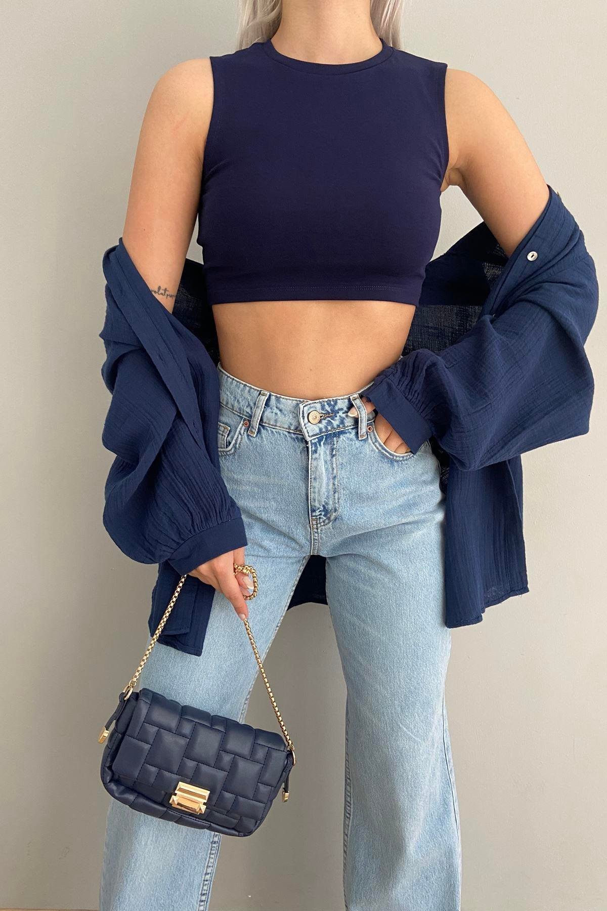 CROP TOP BLUZ
