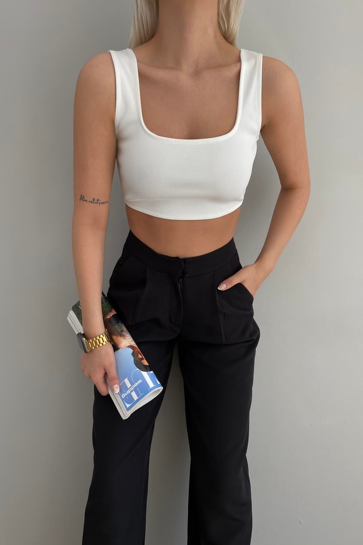 ÖRME CROP BLUZ