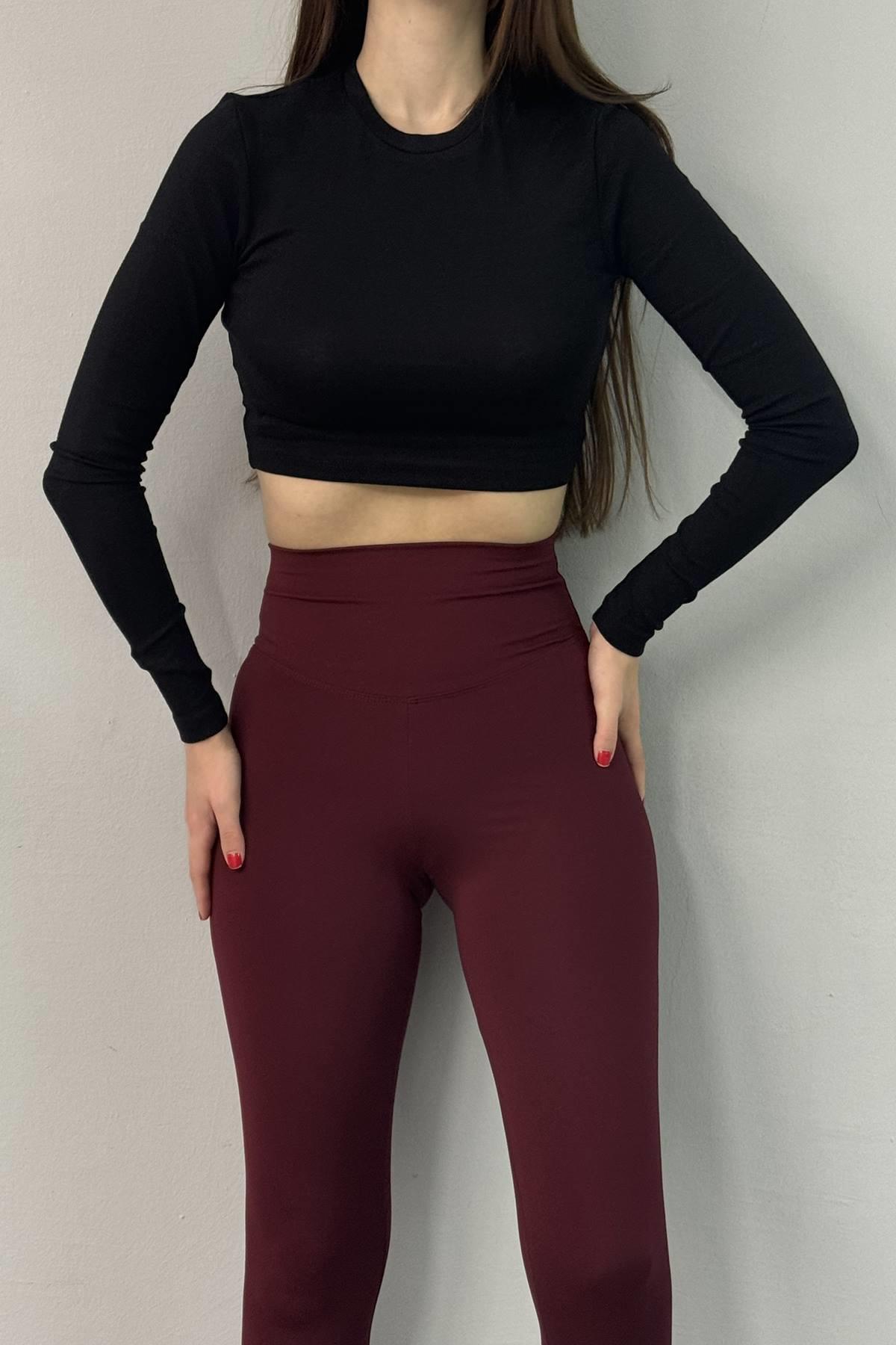 UZUN KOLLU CROP TOP