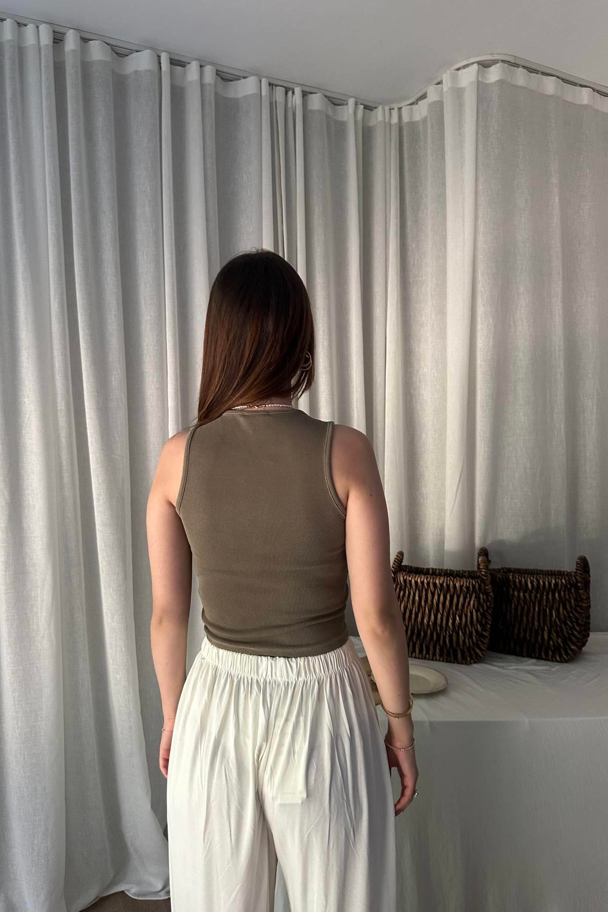 YIKAMA EFEKTLİ CROP TOP