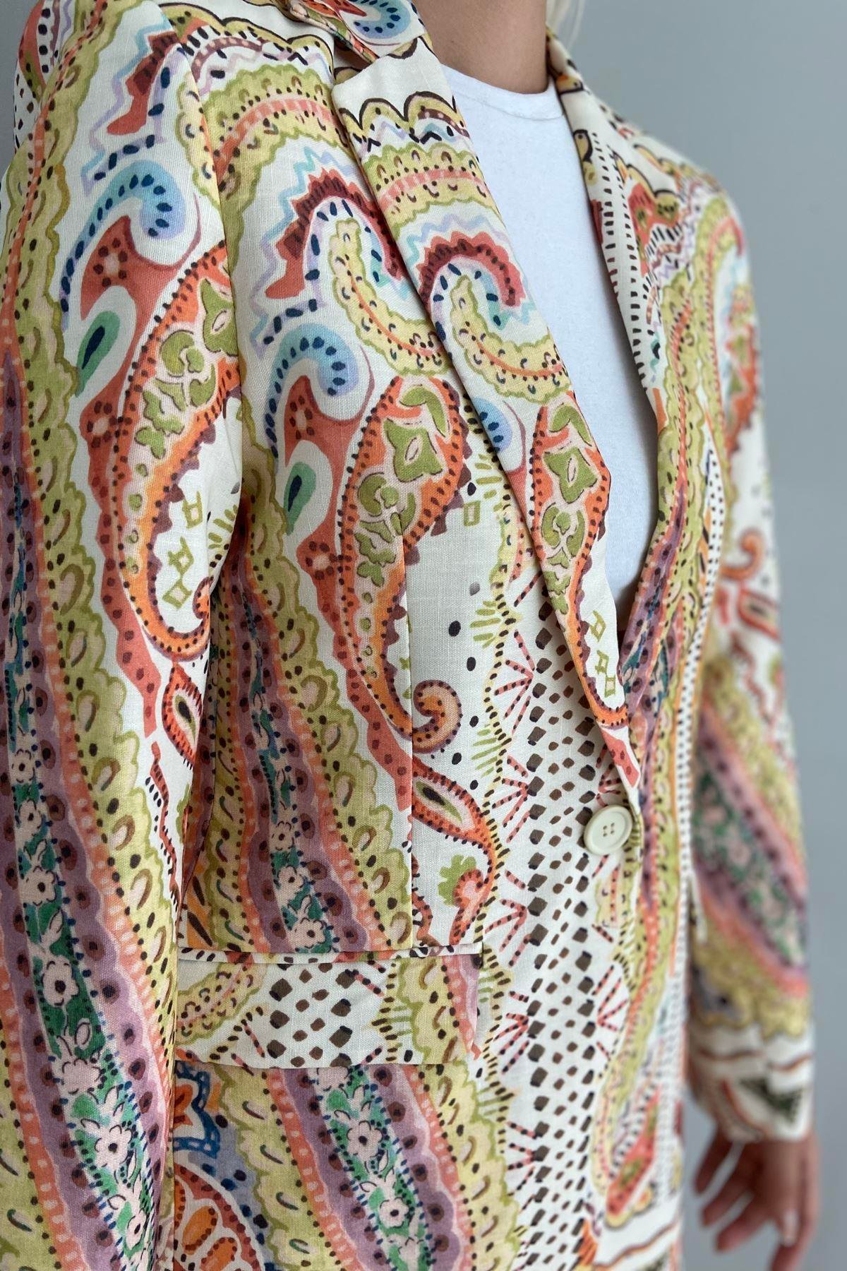 DESENLİ BLAZER CEKET