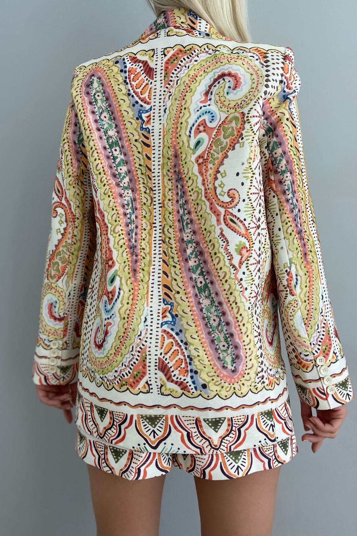 DESENLİ BLAZER CEKET